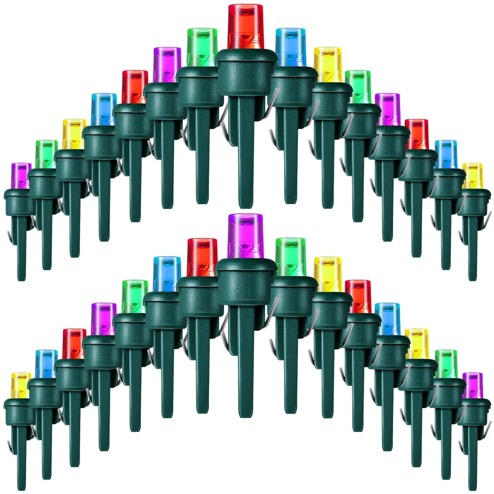 Honoson 180 Count 5 Mm Led Christmas Replacement Bulbs Bulk Wide Angle Christmas Light Xmas Tree String Replacement Festival Lig