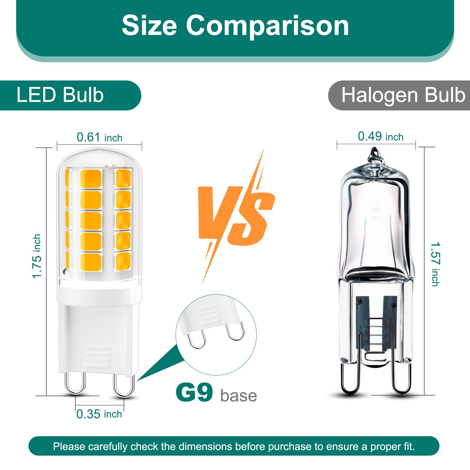 Dicuno G9 Led Bulb  2700K Soft Warm White  G9 Led Light Bulbs 4W  Equivalent To 40W Halogen Replacement  Non-Dimmable  400 Lm  T4 Bi-Pin Base Replacement For Chandelier Light  Home Lighting  10 Pack