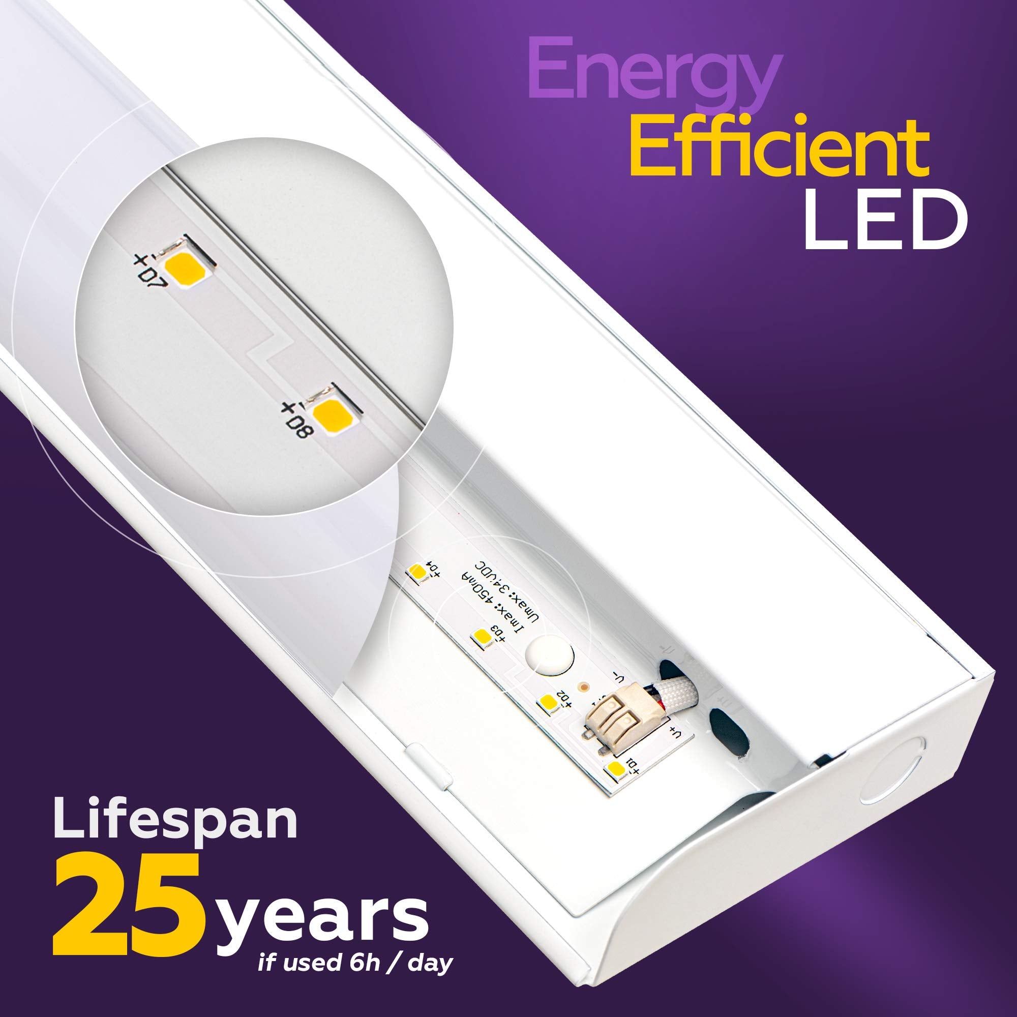 harrrrd Hardwired LED Under Cabinet Task Lighting, Dimmable, 12W, 18in, Metal, 3000K Soft White, Model L/UC12/12/XU/