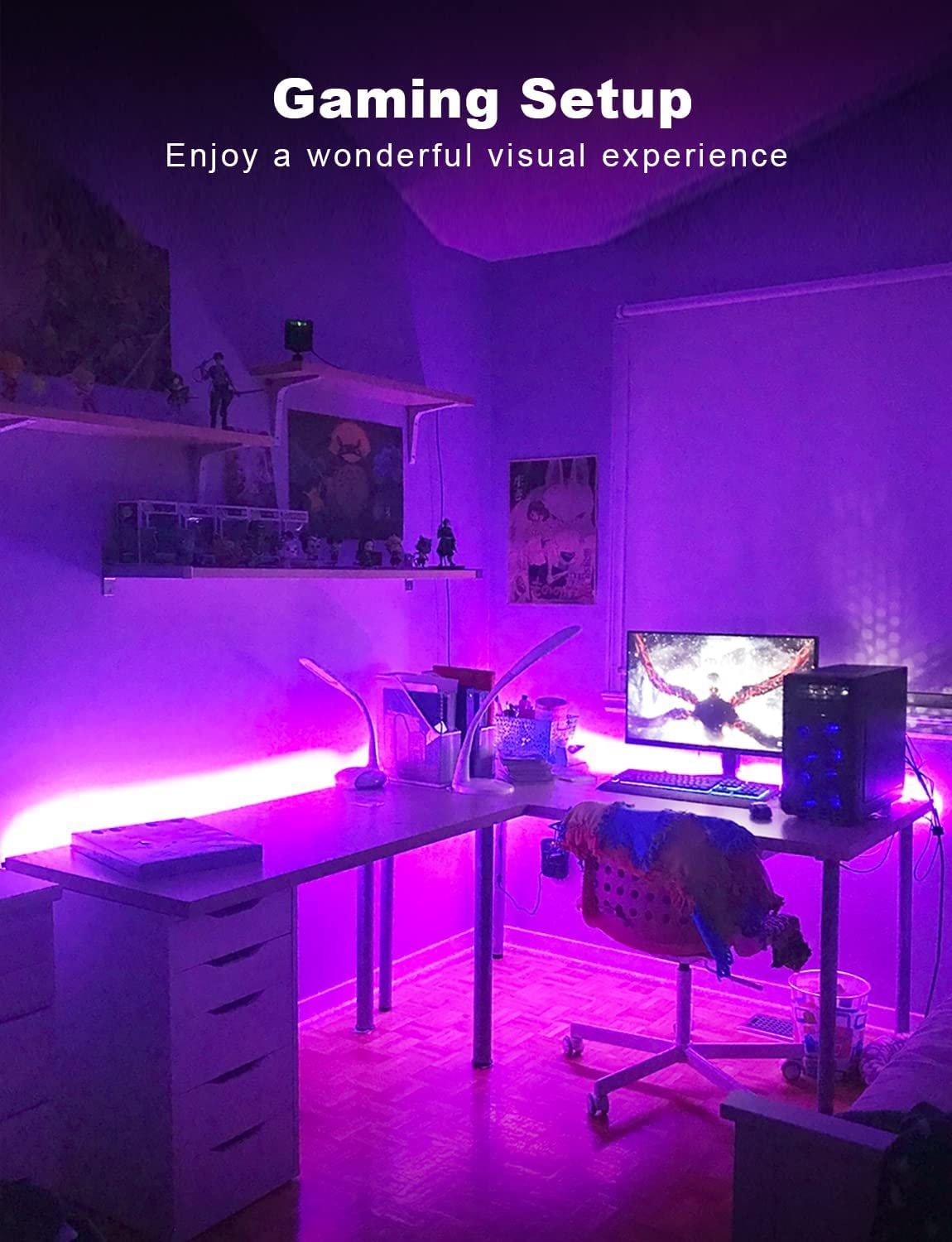 Daybetter Smart Rgb Led Strip Lights, 200Ft Led Lights For Bedroom With App Control, Multicolor Changing Led Light Strips Apply