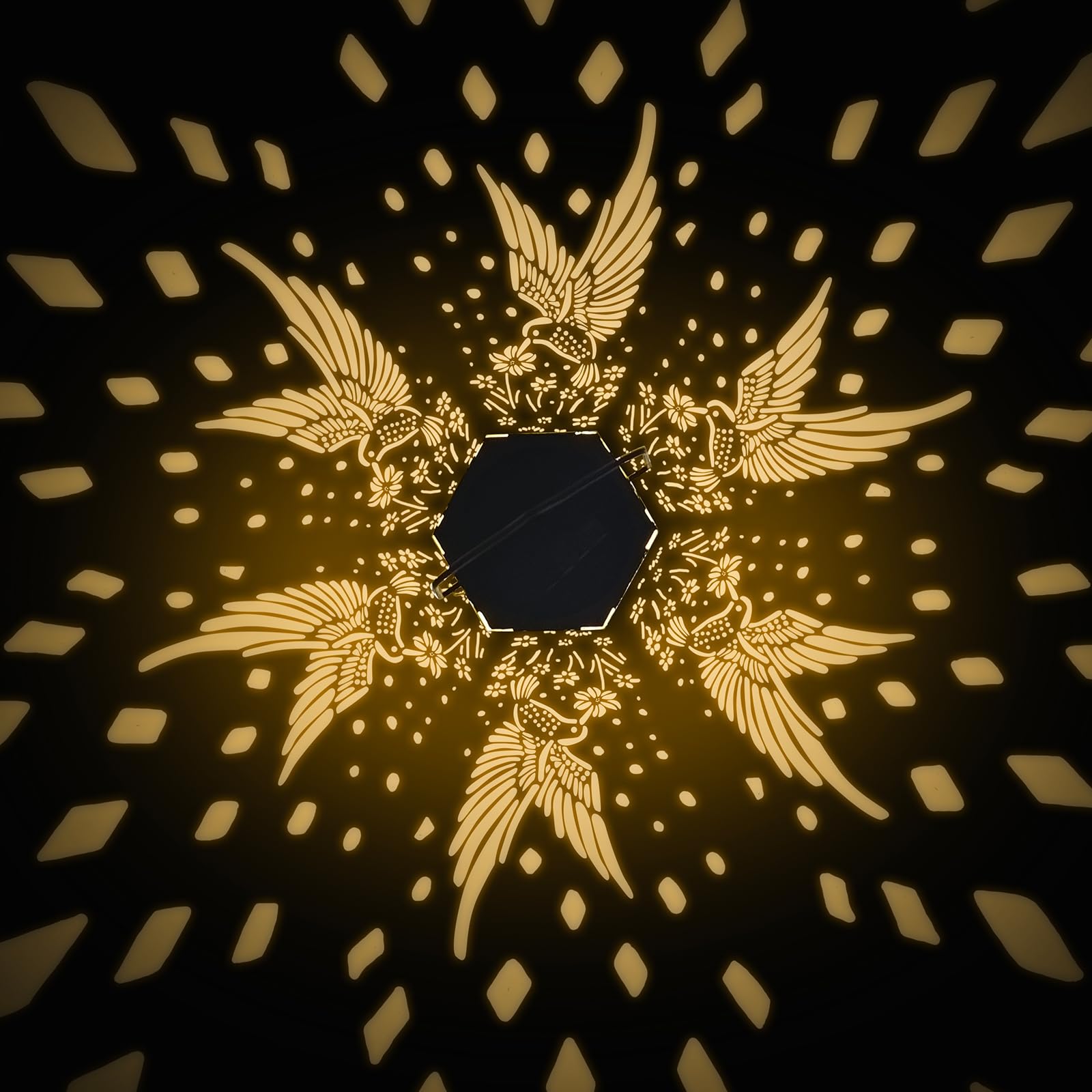 Hummingbird Solar Lanterns Outdoor Waterproof - Birthday Gifts For Women, Men, Mom, Mothers Day Gifts, Solar Lights Outdoor Hang