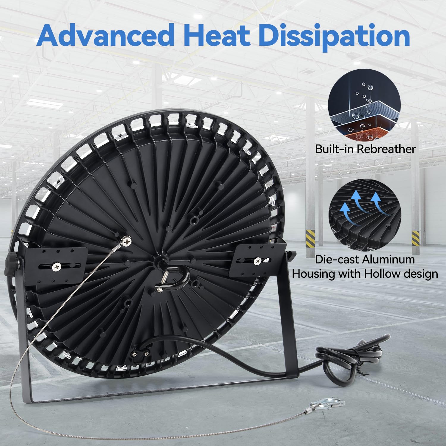 Led Shop Lights 150W 6500K 22500Lm Working Light Bright Warehouse Lights Ufo High Bay Commercial Garage Lighting Products Shed,I