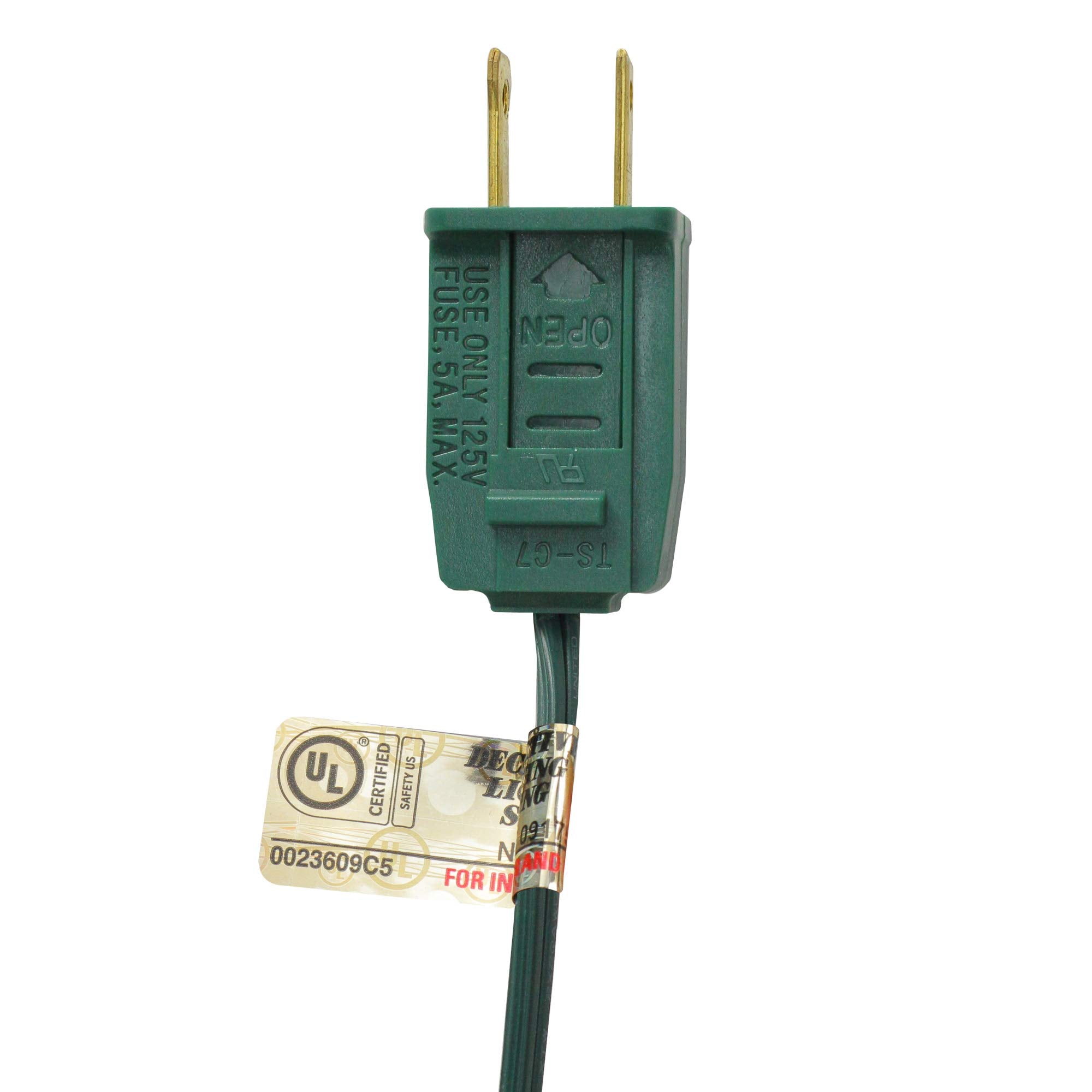 Northlight 25-Count Transparent Orange C7 Christmas Lights, 24Ft Green Wire