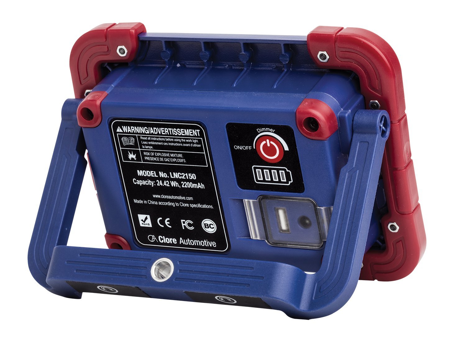 Clore Automotive Light-N-Carry Lnc2150 Rechargeable Cob Led Work Light - 1,000 Lumen