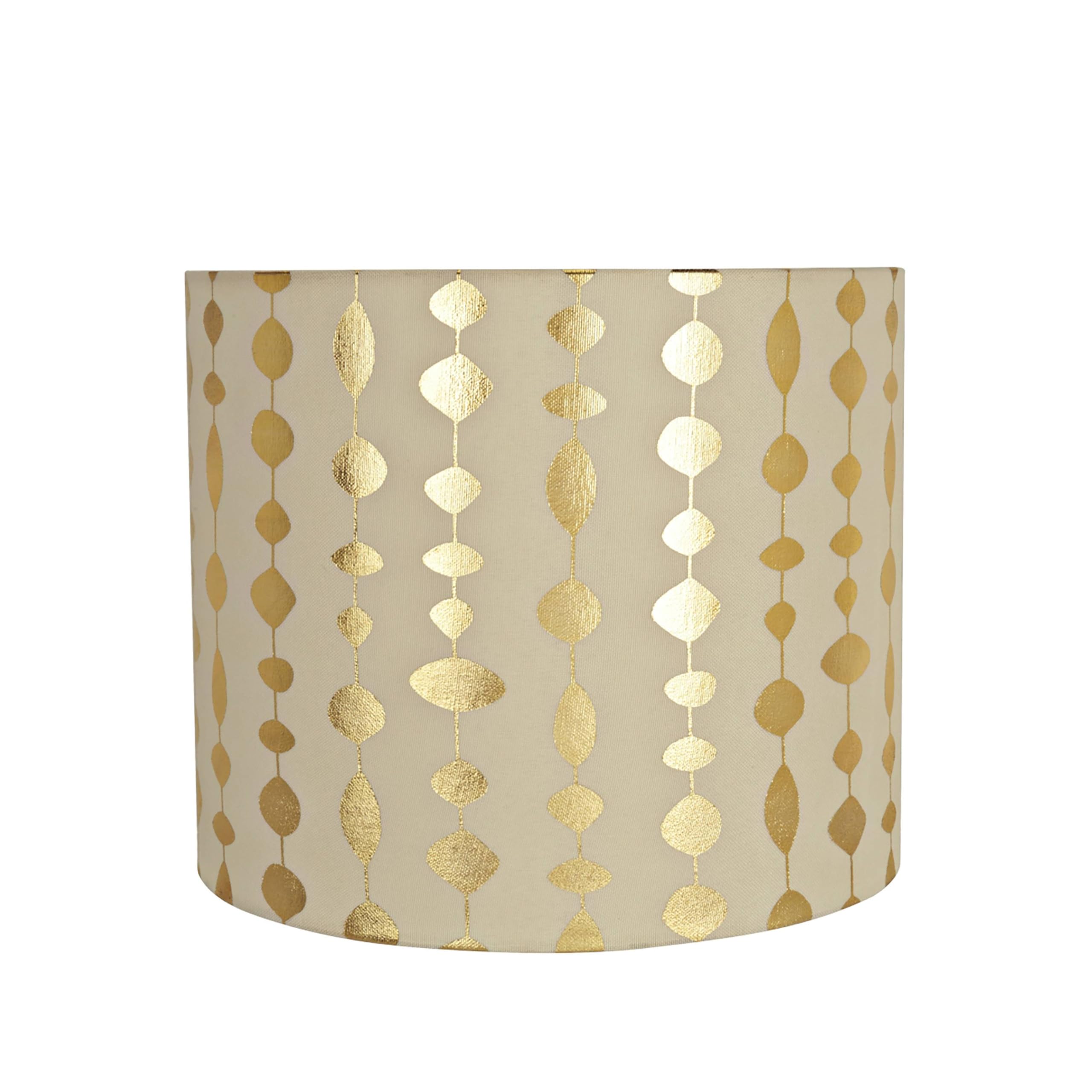 Aspen Creative Lamp Shade - Transitional Drum, 12in x 12in x 10in, Beige, Faux Linen, Model 31097