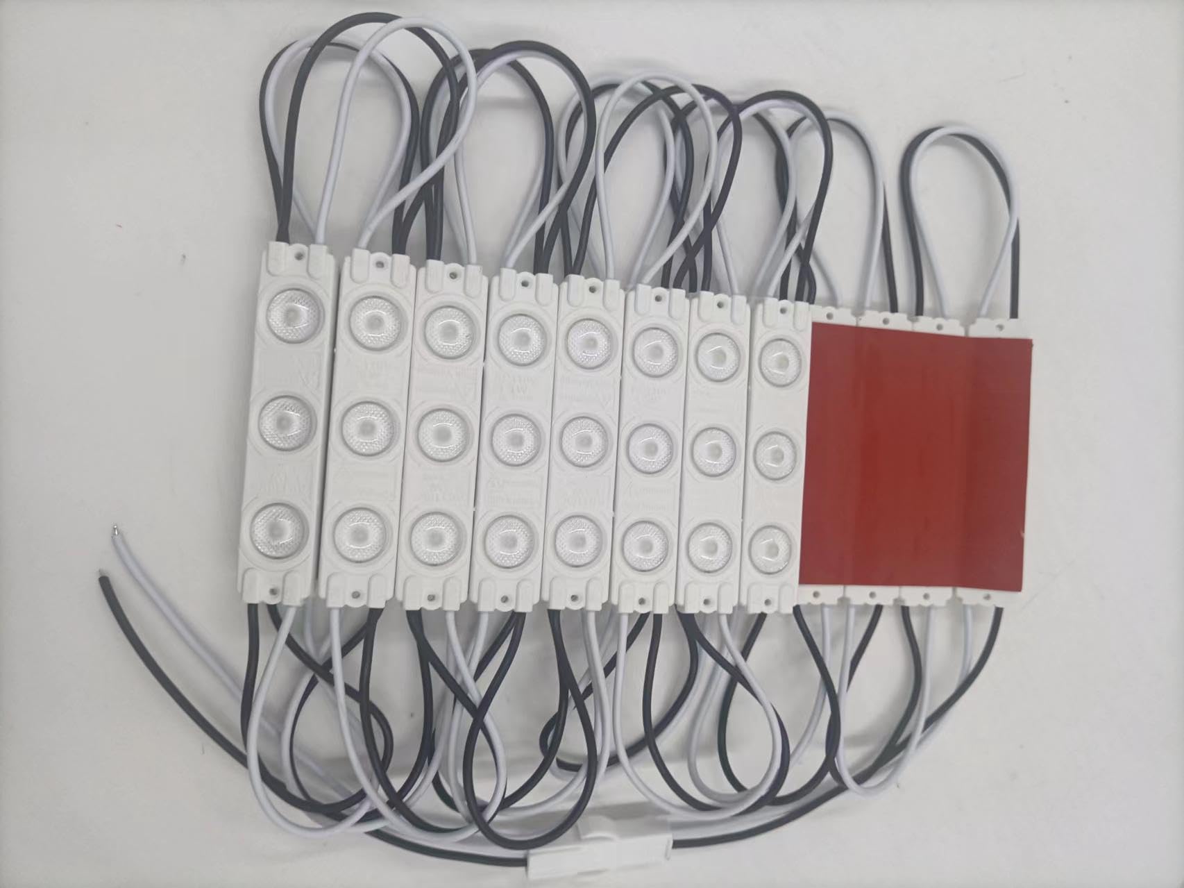 100Pcs 110V Ac Led Module White 1.5W Decorative Light For Letter Sign Advertising Signs With Tape Adhesive Backside