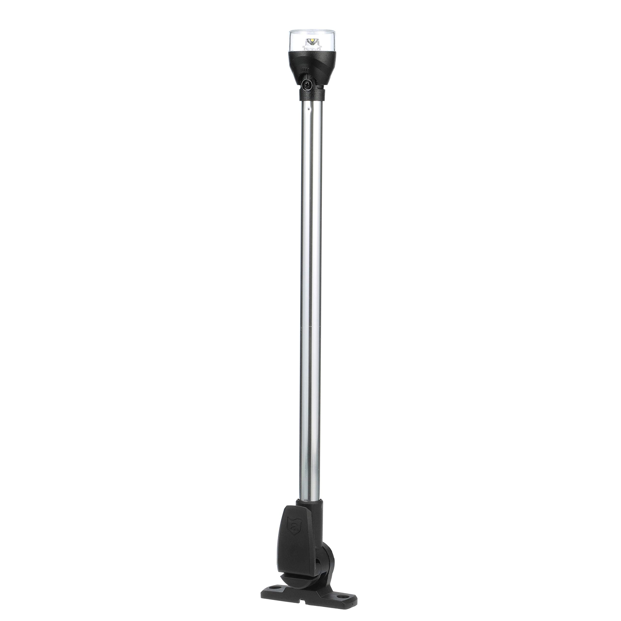 Attwood All-Round LED Navigation Light, 20-Inch, Black Base, Model 5551-PA20-7, Durable Material