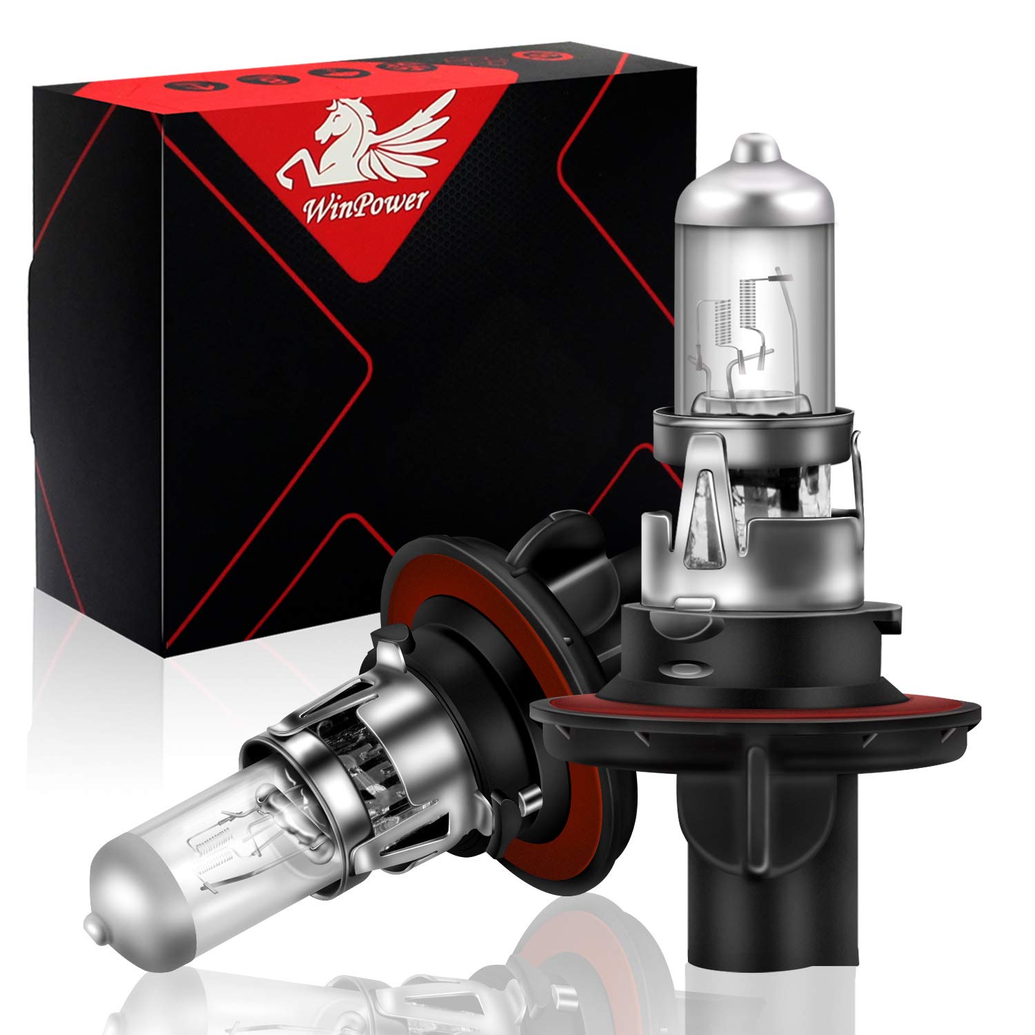 WinPower H13 9008 Halogen Headlight Bulb, Super Bright 55W/60W, 4300K Warm White, Pack of 2