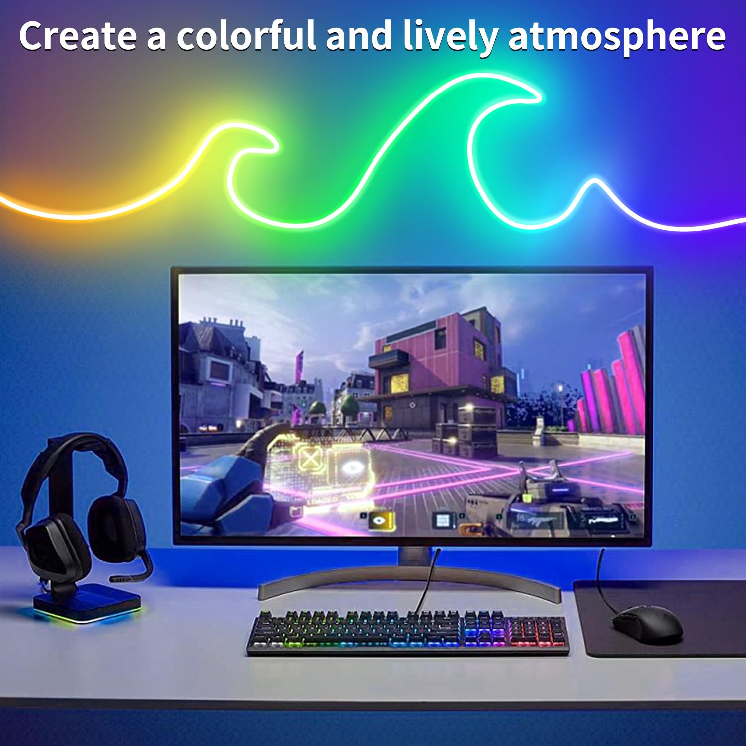 segrass LED Neon Light Strip, 32.8ft, RGB, Waterproof, Flexible, Model segrass-NHrgb10M05