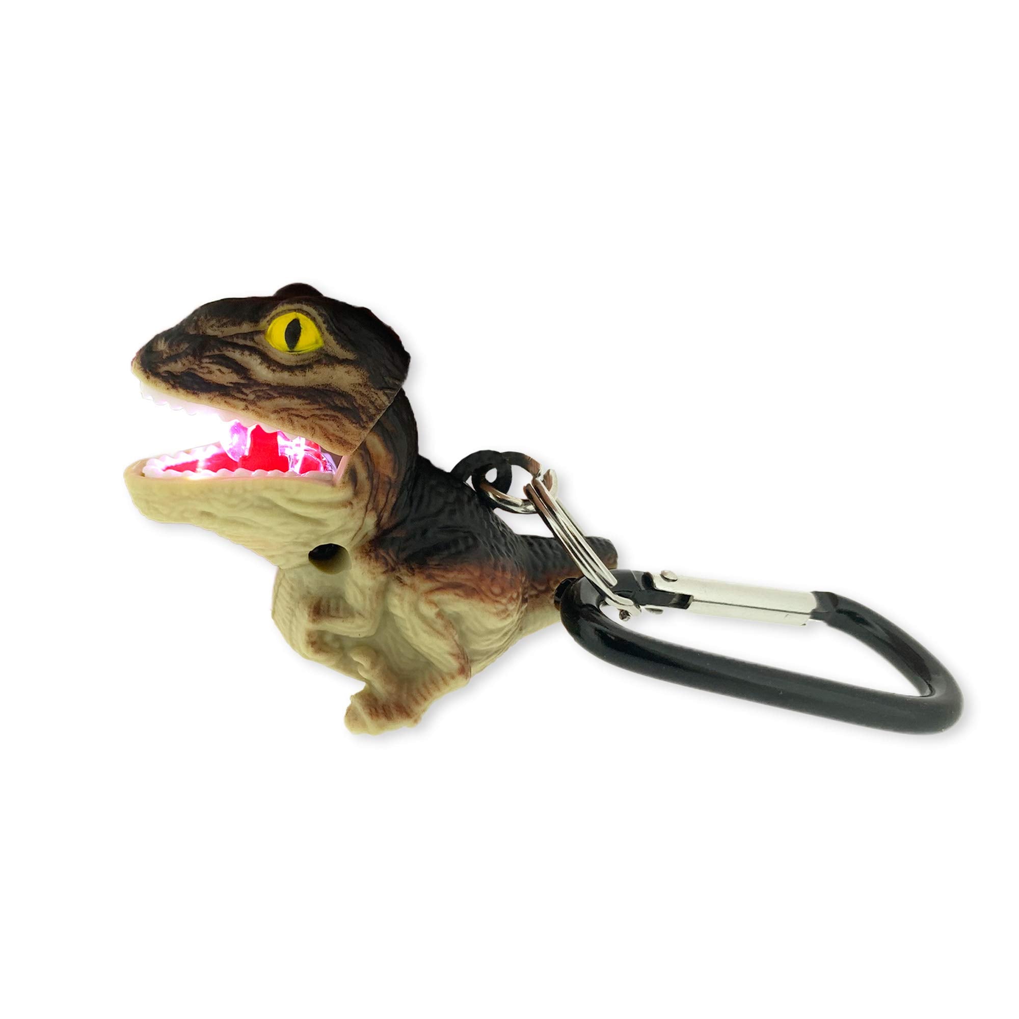 Big Discoveries WildLight Animal Carabiner Flashlight - Fun Mini Keychain Flash Lights for Kids, Nurses, Camping