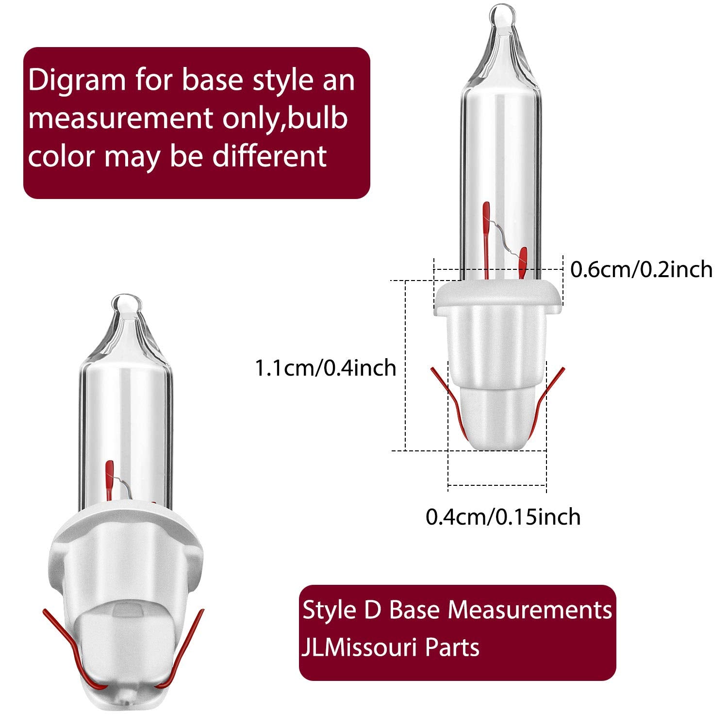 Mudder 60Count 2.5V Christmas 50/100/150/200 Count Mini Incandescent Wire String Lights Replacement Bulbs Indoor/Outdoor Christmas Lights Decor For Home Xmas Tree (White Base With Warm White Bulb)