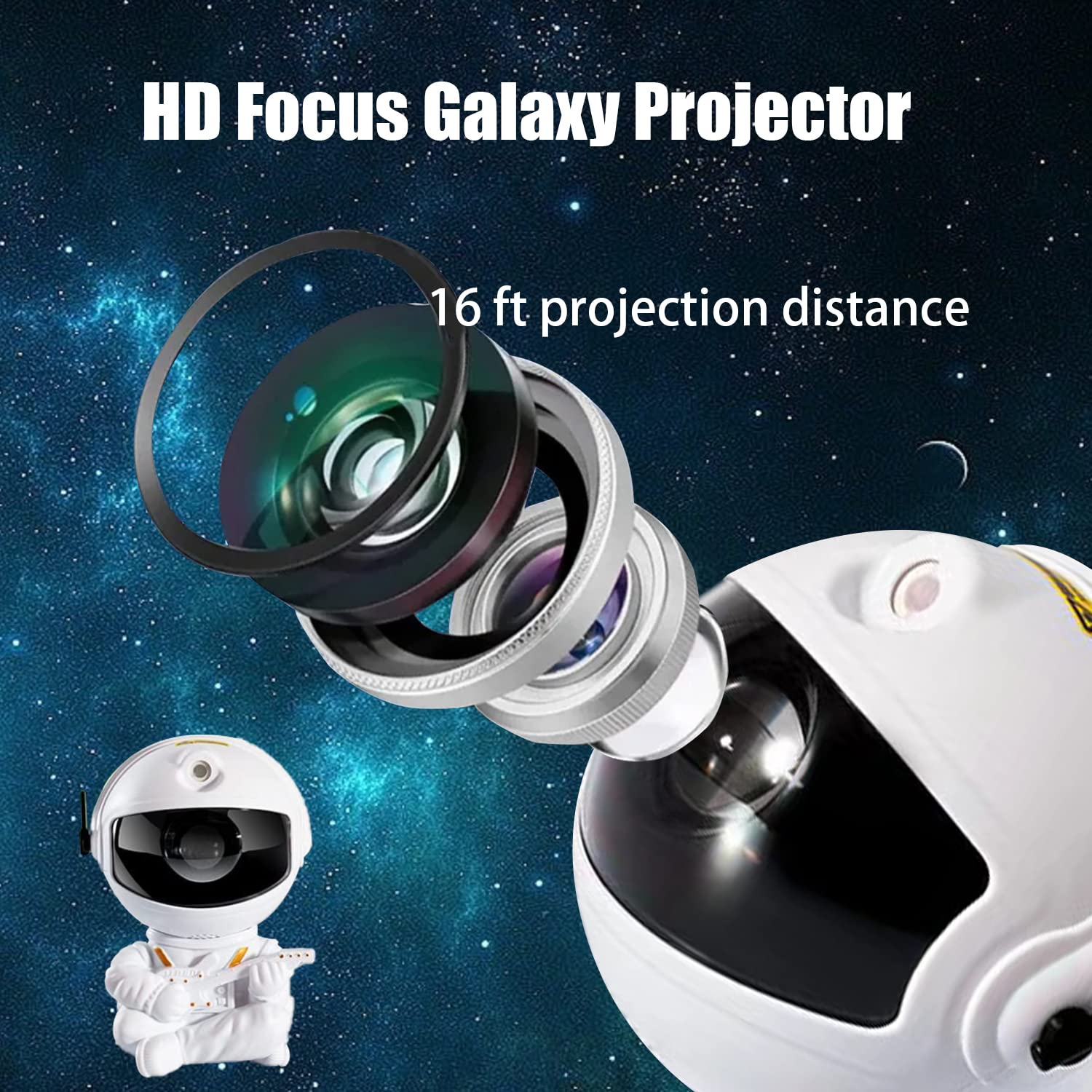 Astronaut Galaxy Projector, Star Projector Light, Kids Night Light, Nebula Star Ceiling Night Light With Remote,Gifts For Birthdays, Valentine'S Day, Christmas