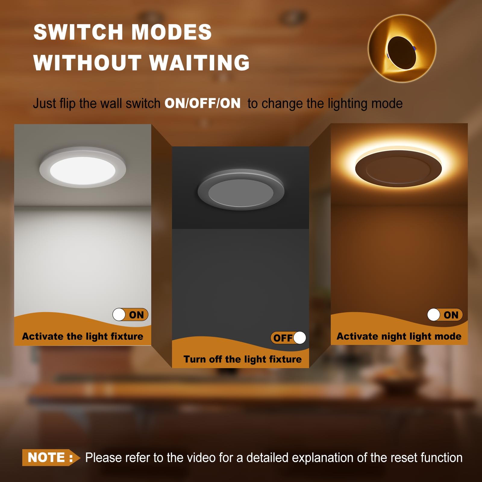 VOLISUN 12 Pack 6 Inch LED Recessed Light, 5CCT Dimmable, 1080LM, ETL Certified, White, Model 21252ZM