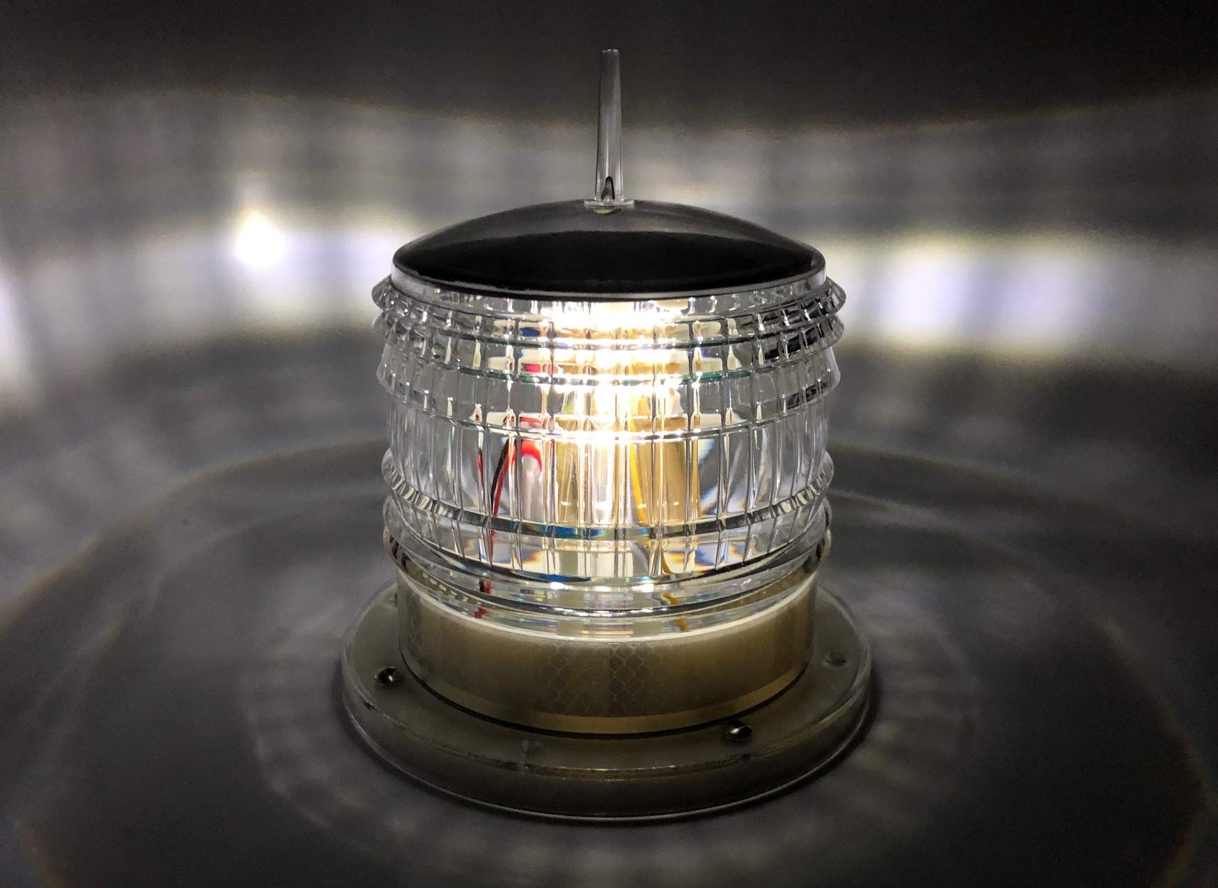 Britta Products Solar LED Marina Dock Safety Beacon Light - IP67, 2NM, Cool White, Polycarbonate