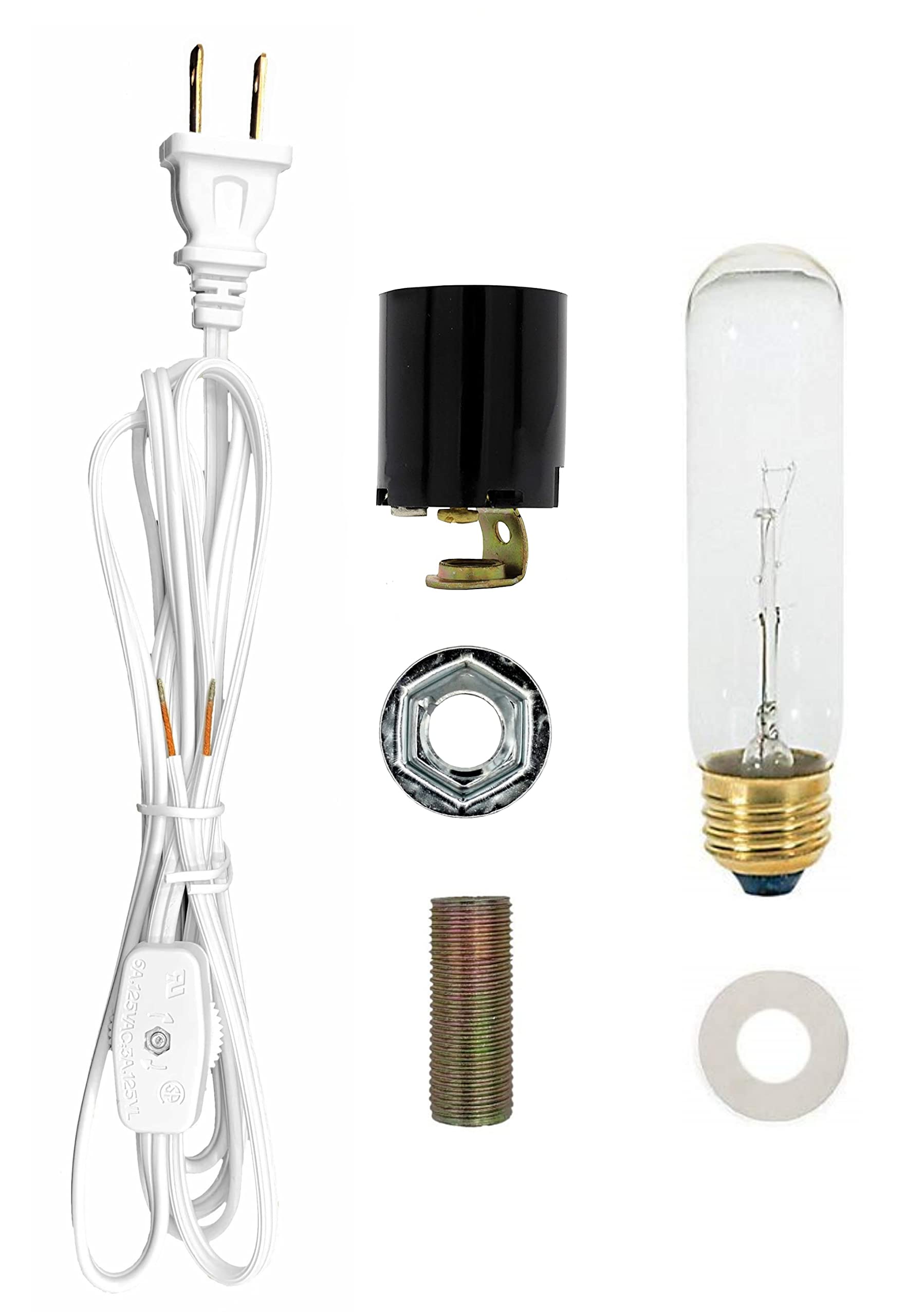 Creative Hobbies Large Christmas Tree Wiring Kit, 25 Watt Bulb, Standard Edison Base, Model ML1-25B6, White