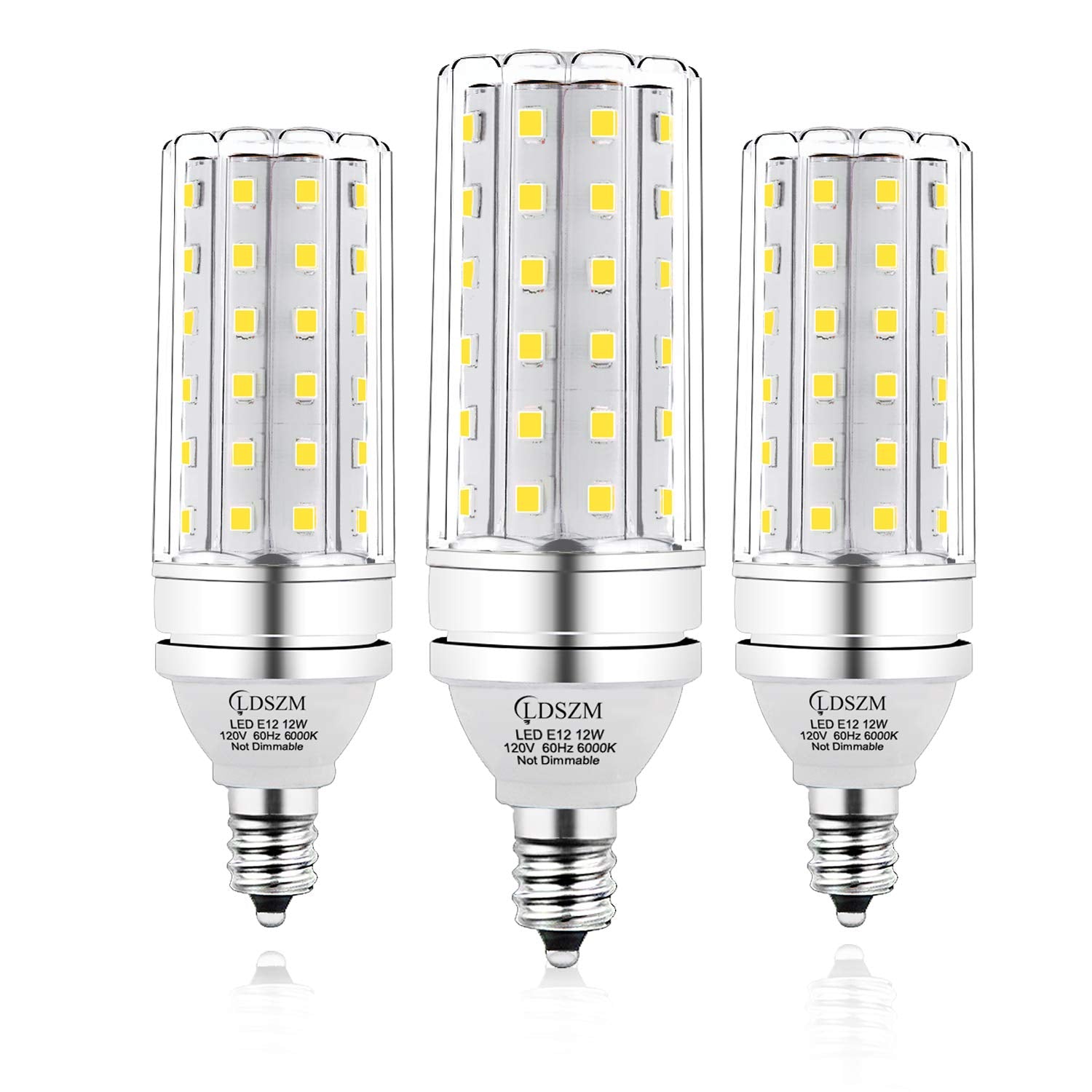 Ldszm E12 Led Bulbs 12W 100W Equivalent 1200Lm 6000K Daylight Pack Of 