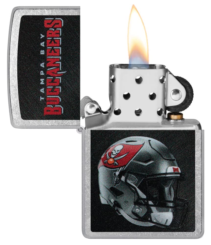 Zippo Nfl Tampa Bay Buccaneers Helmet Street Chrome Pocket Lighter