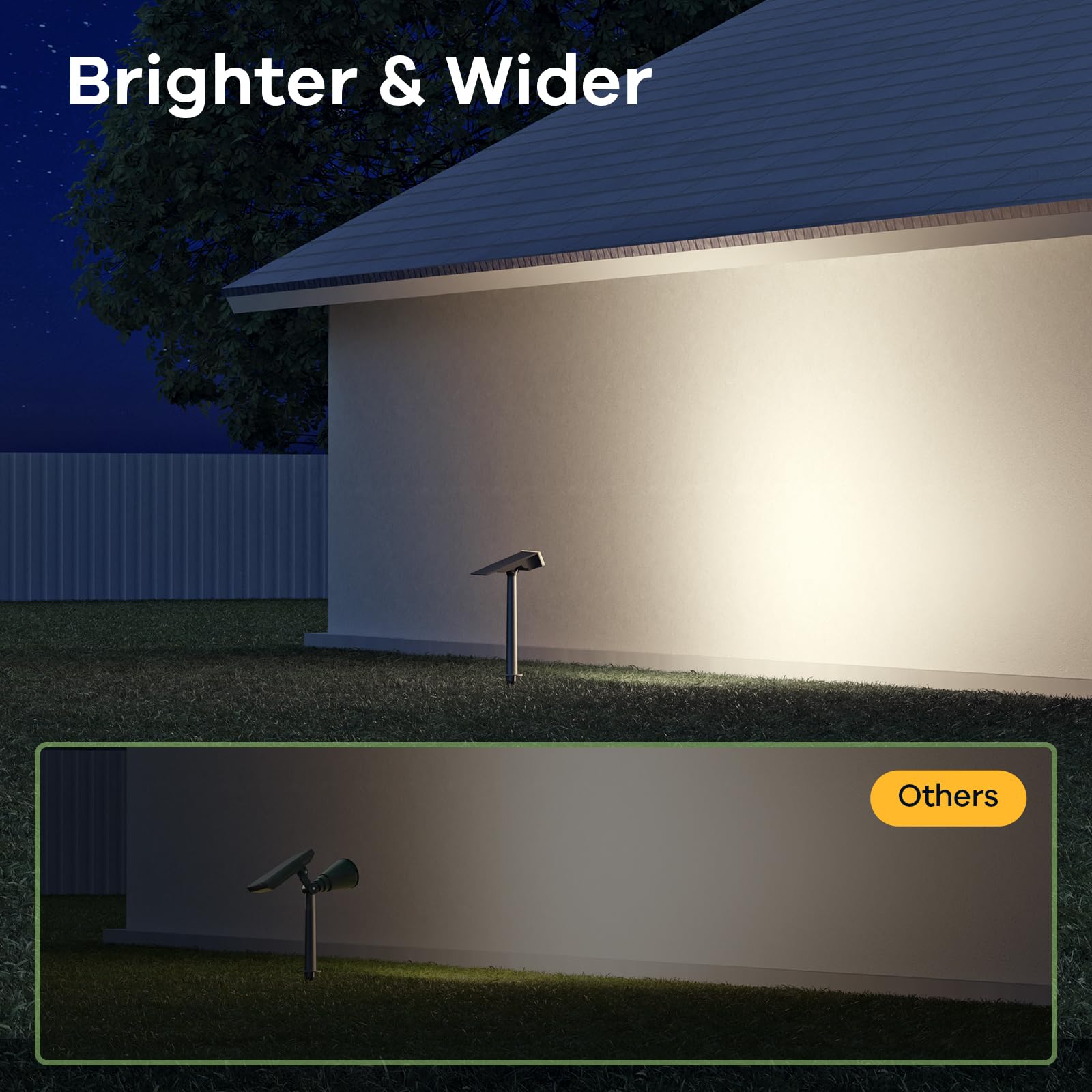 Consciot Solar Spot Lights Outdoor, 6500K Waterproof Landscape Lights For Yard & Garden, 4 Pack