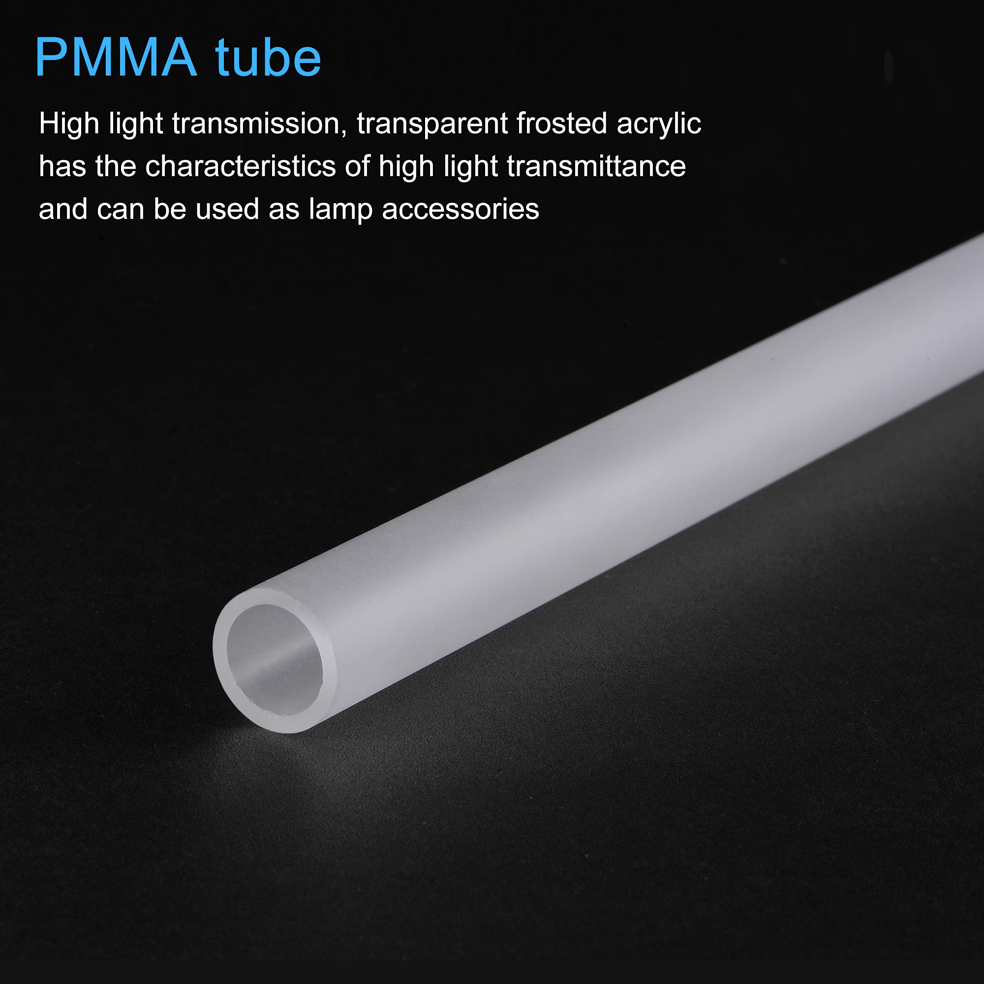 Meccanixity Clear Frosted Acrylic Lamp Shade 14Mmx18Mm 305Mm For Lampshade, Lighting