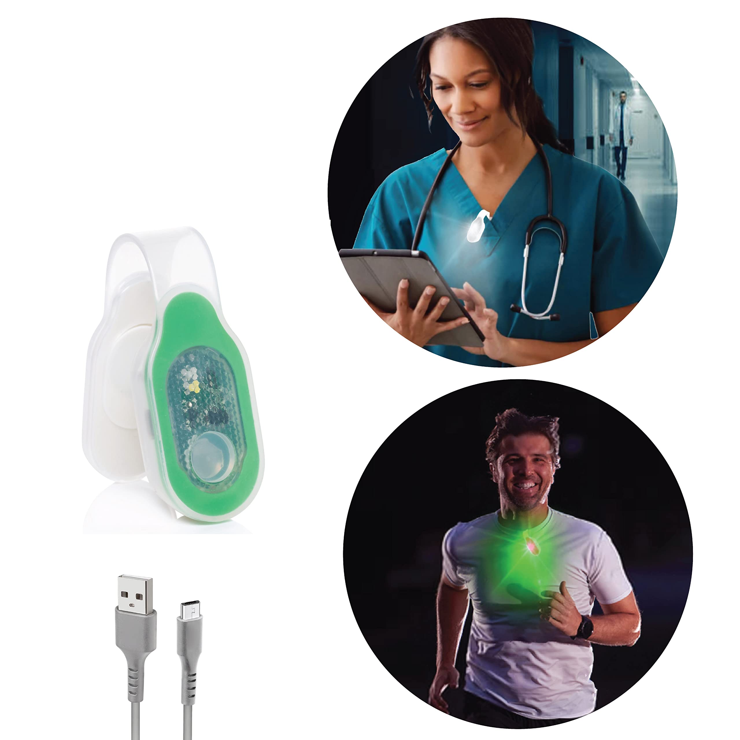 Tdl - Brand Rechargeable Magnetic Led Safety Light - 4 Modes For Nurses, Hiking, Running, Mechanics