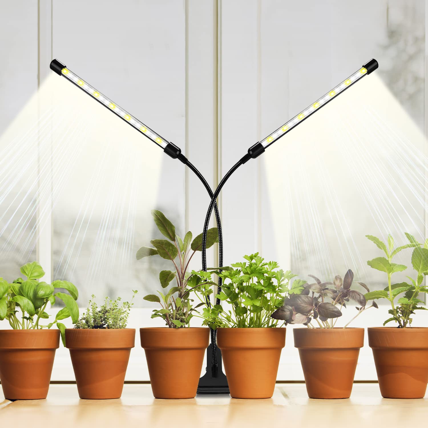 Plant Grow Light For Indoor Plants,Led Grow Lamp (2 Head 2 Pack)
