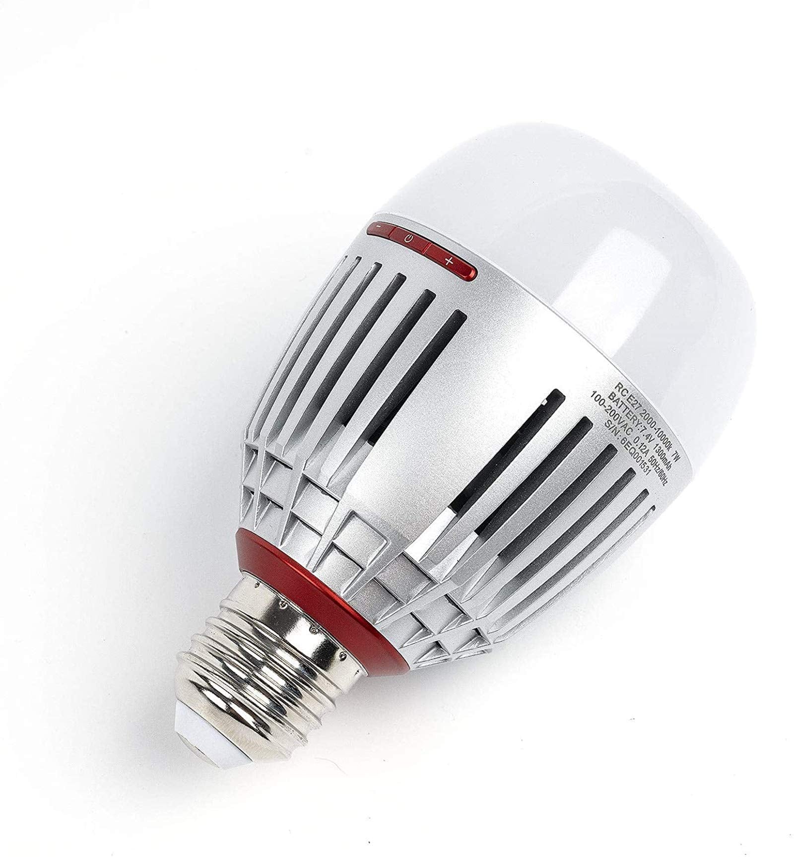 Aputure Accent B7C Smart Led Light Bulbs,1 Pack,7W Rgbww,2000K-10000K Bi Color,Cct/Hsi/Fx Mode,App Control Built-In Battery, E26