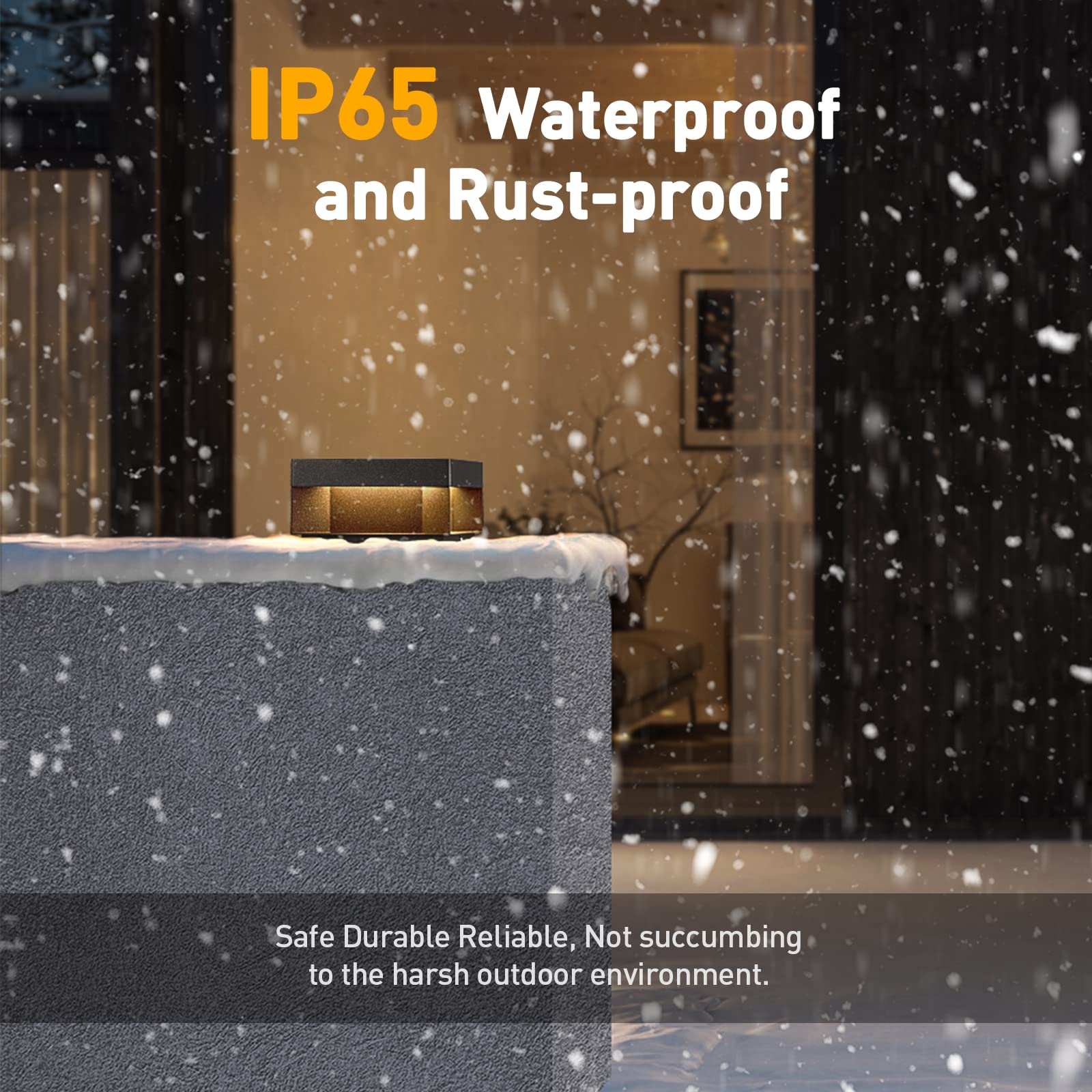 Mvbt 7.9&quot; Led Modern Post Light - Waterproof Aluminum Lantern For Patio & Garden Decoration