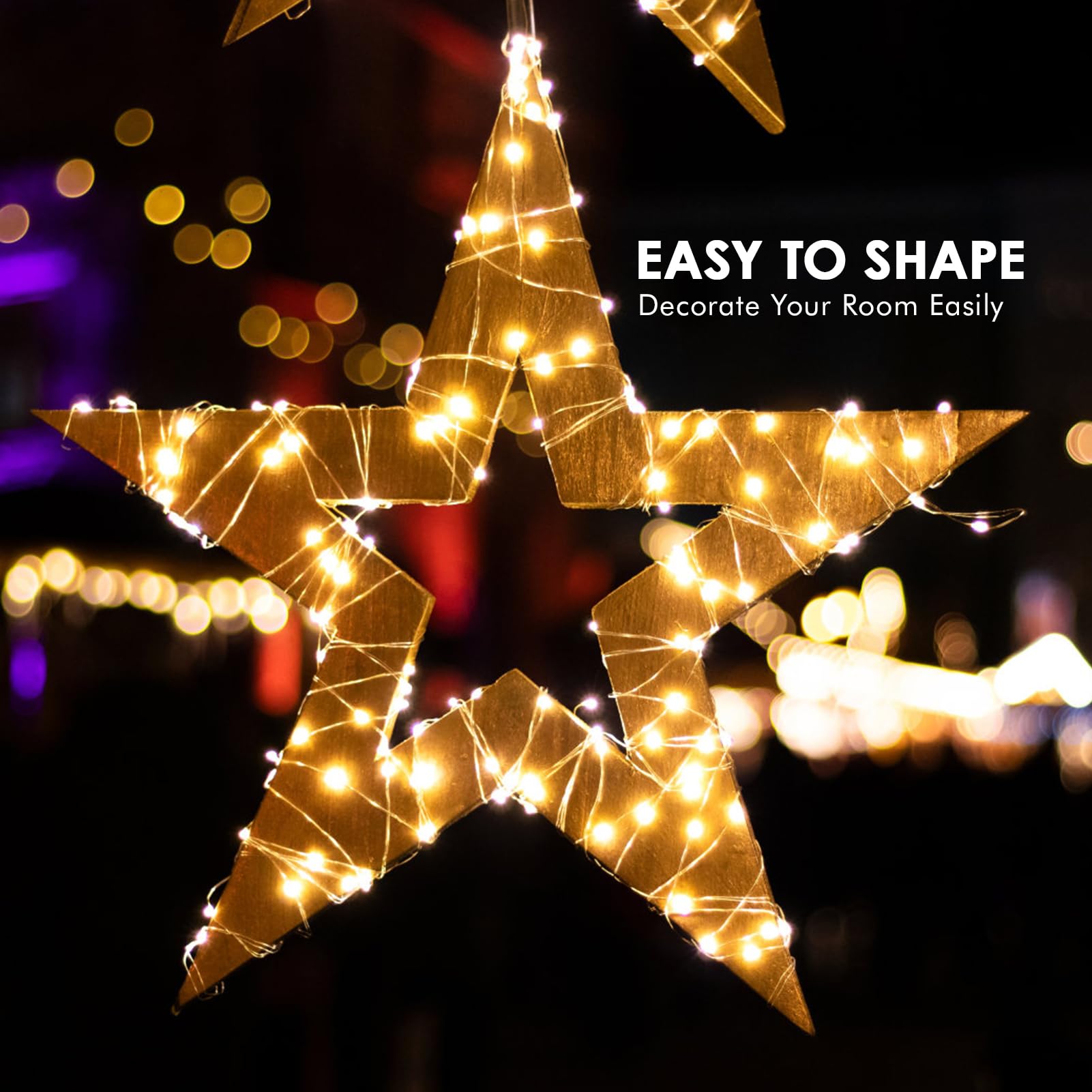 Bexdir 12 Pack Fairy Lights Battery Operated 7FT 20LED Warm White Waterproof Silver Wire for Outdoor Indoor Decor