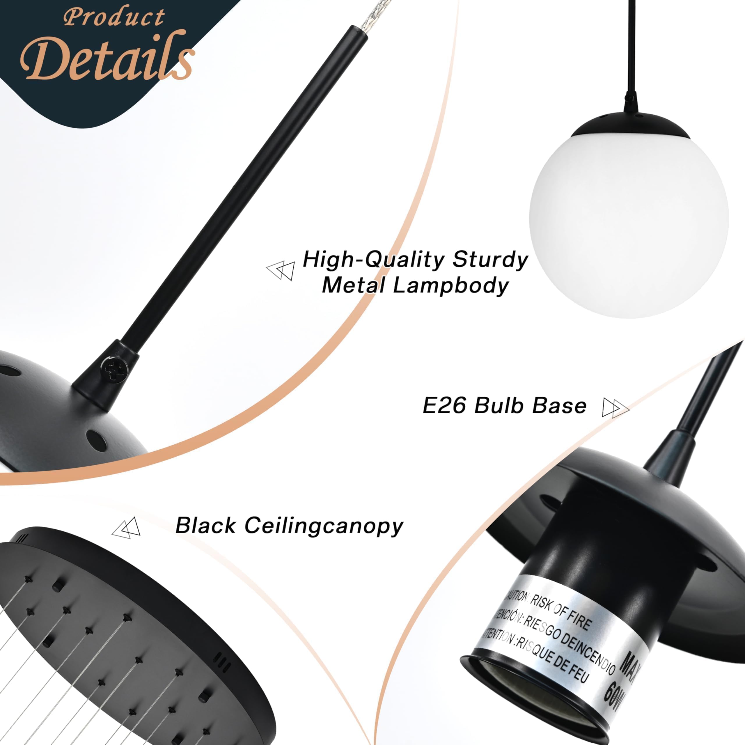 Koko&Yukina 12-Light Black Mid Century Modern Chandelier For Living Room Staircase Chandelier For Entryway Globe Milky White Gla