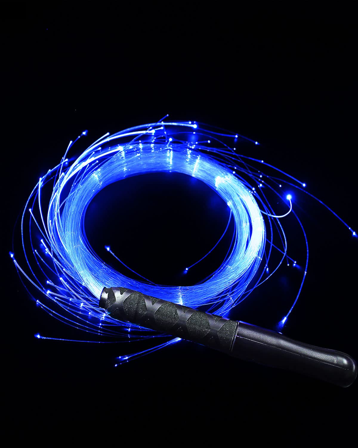SZYICONG 6ft LED Fiber Optic Whip Dance, USB Rechargeable, 7 Colors, 4 Modes, Rainbow Bright Lights Effect, Great for Rave Party, Music Festival, Stage Show, Carnival Activities
