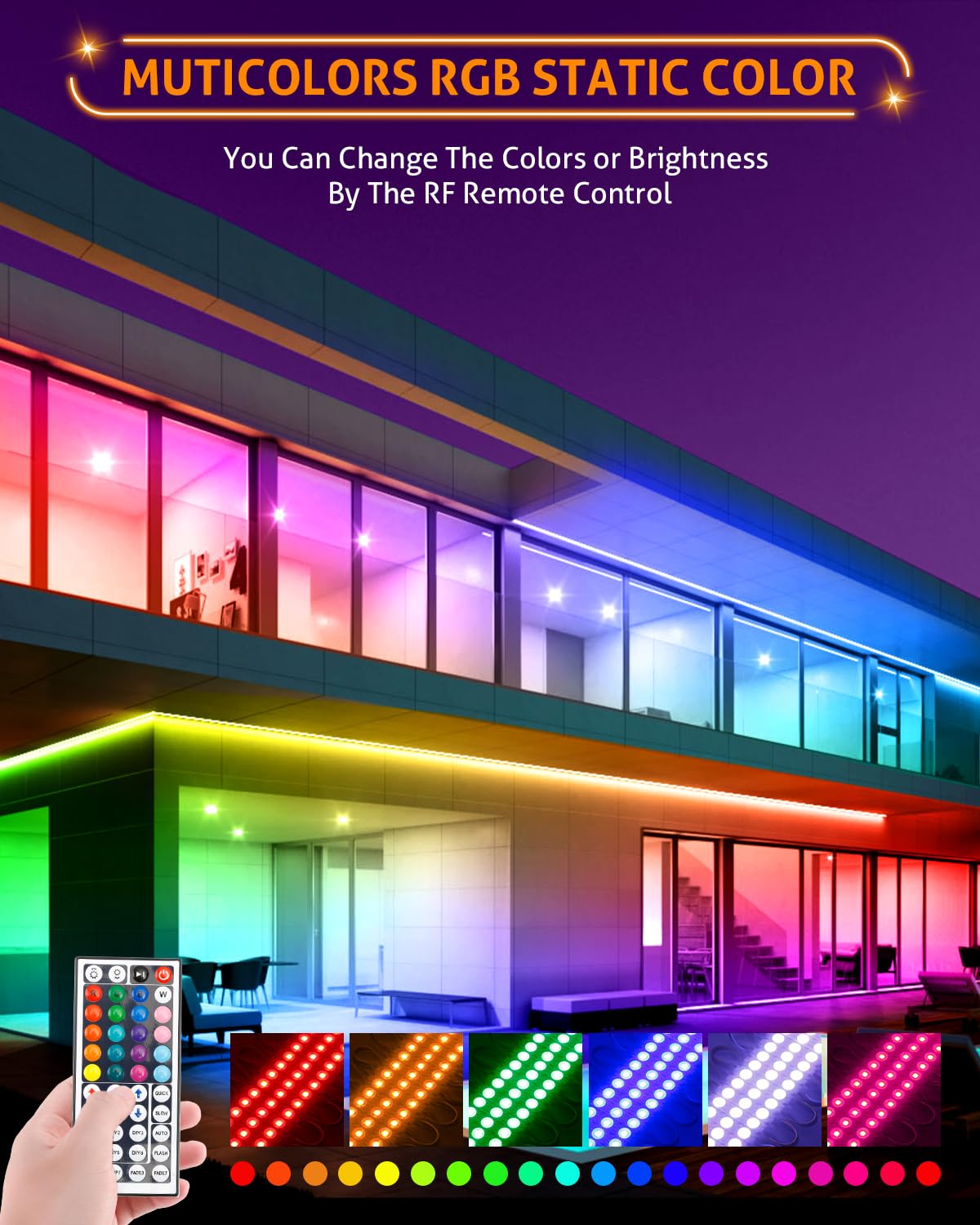 Wichemi 50Ft Led Light Modules For Business Window Light Commercial Storefront Lights 100Pcs Led Module For Signs 0.92W 3 Led 50