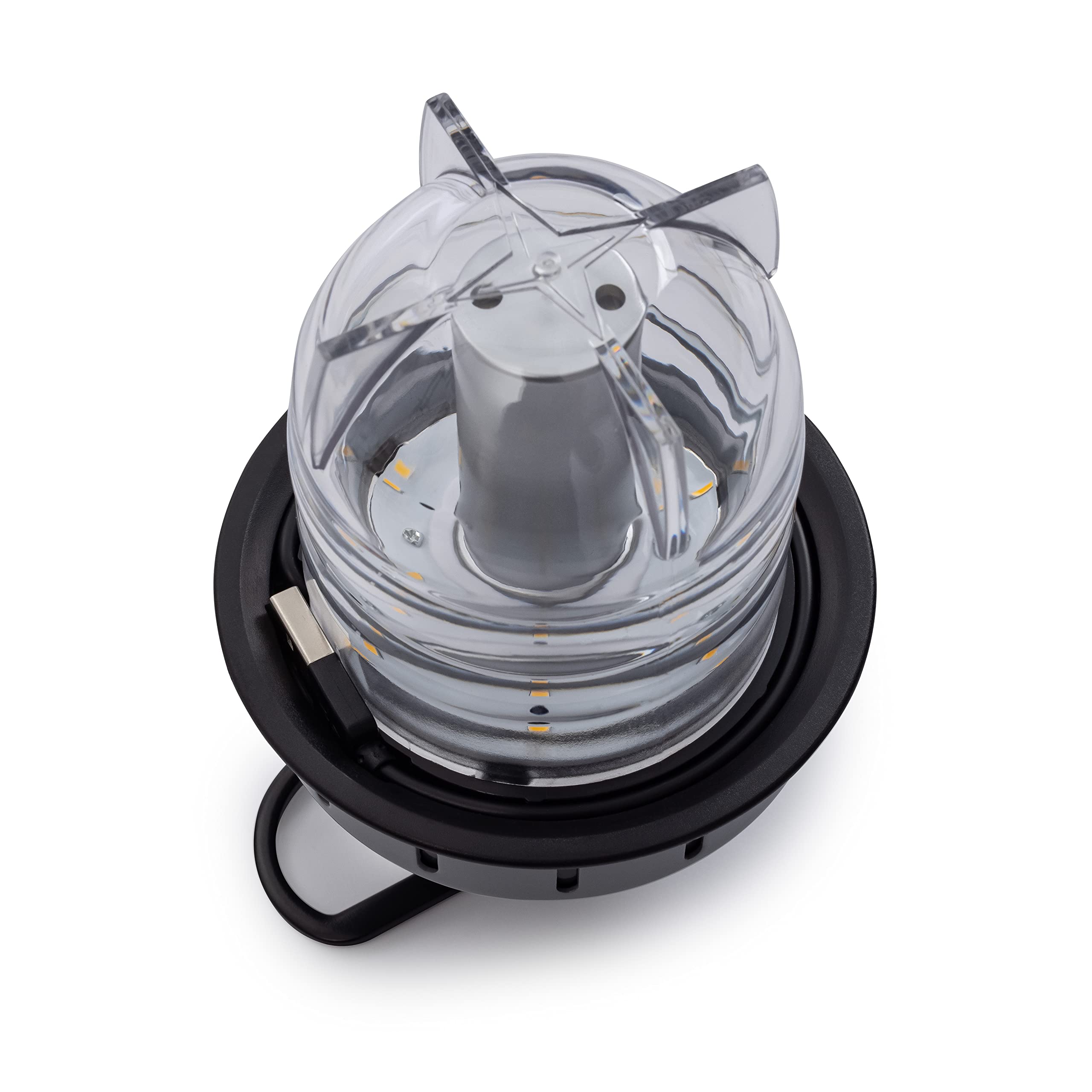 Barebones Beacon Hanging Light – Rechargeable LED Lantern, Slate Gray, Small, Model LIV-234, Weatherproof for Outdoor Use