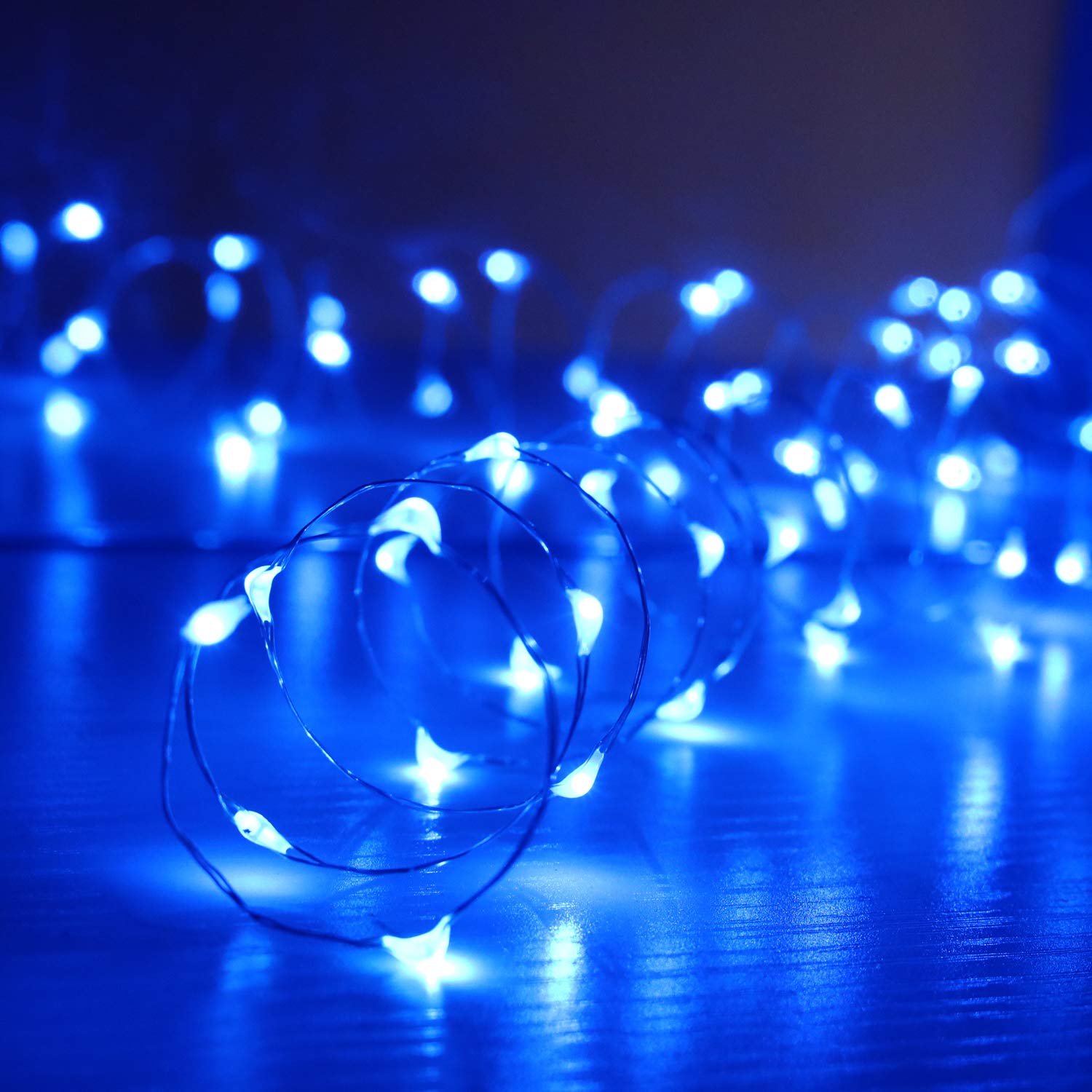 [6-Pack] 7Feet Starry String Lights,Fairy String Lights 20 Micro Starry LEDs On Silvery Copper Wire 2pcs CR2032 Batteries Includ