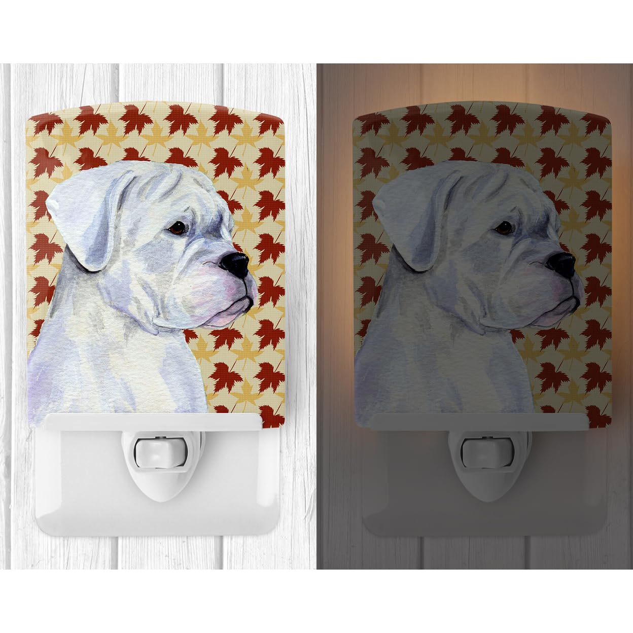 Carolines Treasures Ceramic Night Light, Boxer #2, Model SS4347CNL, 6x4x3 inches, Multicolor, UL-Certified for Bedroom, Bathroom, Nursery
