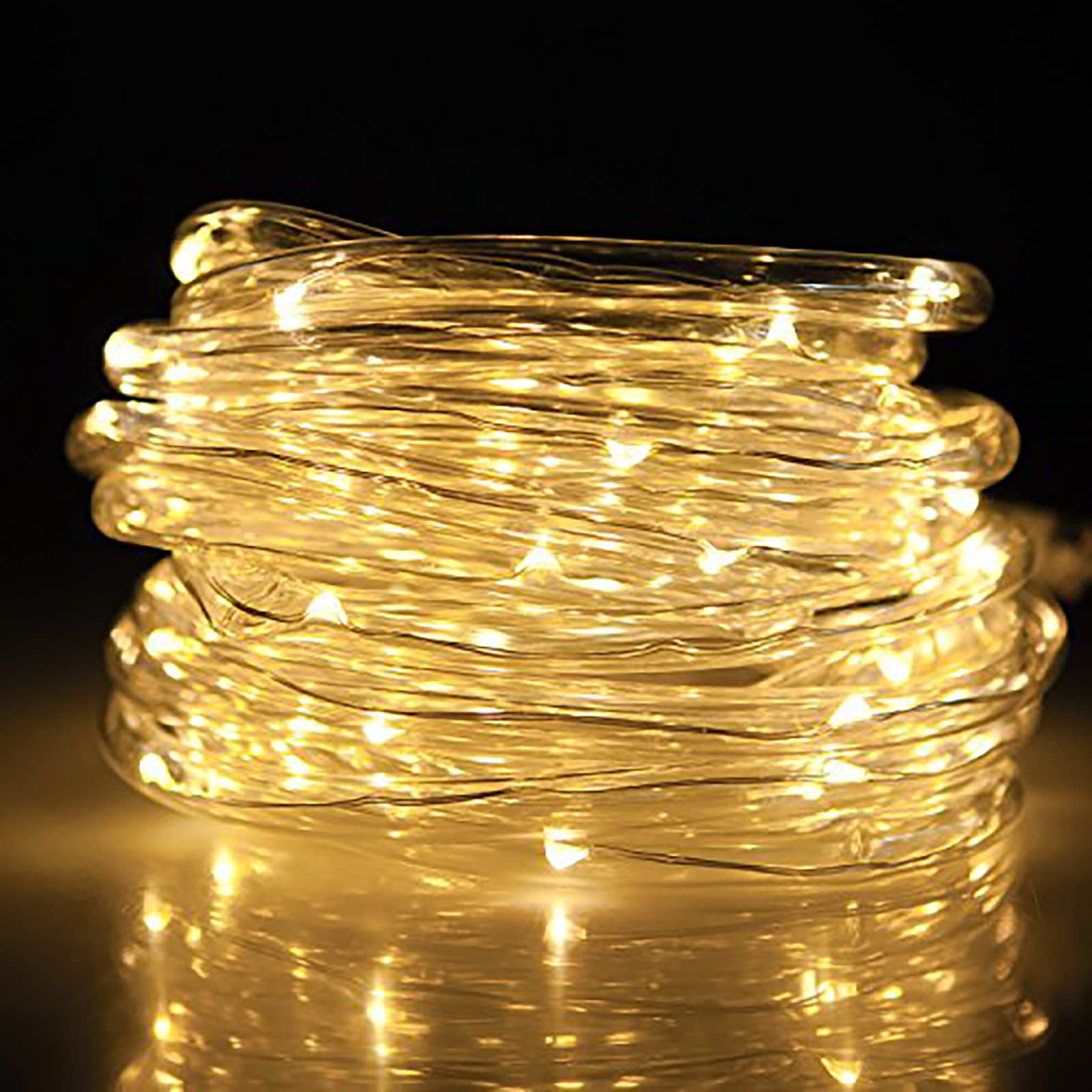 lychee Solar Rope Lights - 50 LED Waterproof String Lights, 16.5ft, Warm White, Model 04-042-016, Ideal for Home Garden Party Wedding Decor