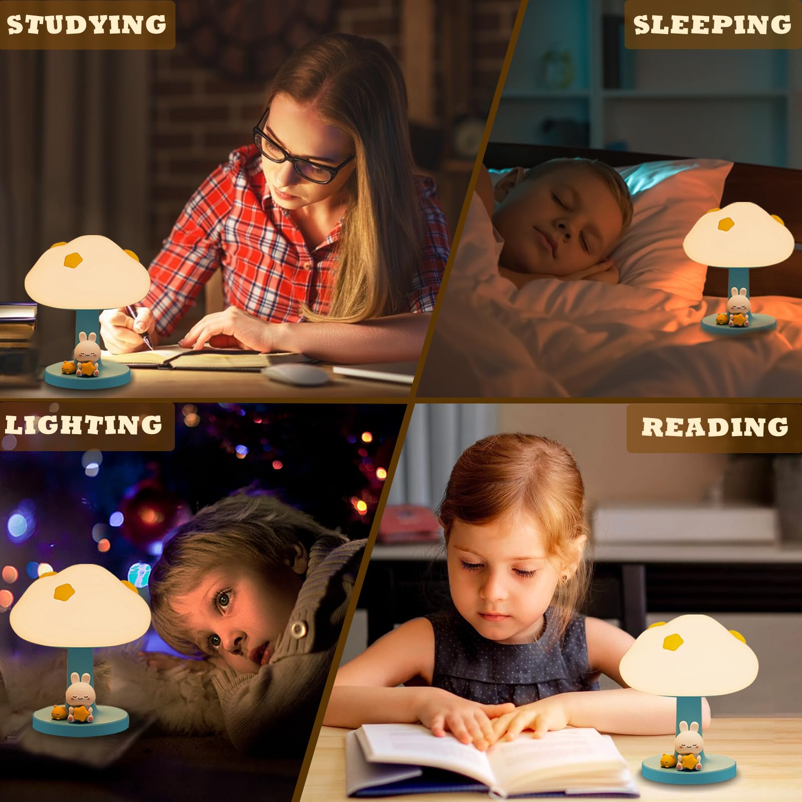 Cloud Bedside Lamp For Kids  Cute Silicone Portable Touch Lamp With 3-Levels Brightness  Rechargeable Night Light For Bedroom ChildrenS Room  Dimmable Led Table Lamp Gift For Kids Boys Girls (Blue)