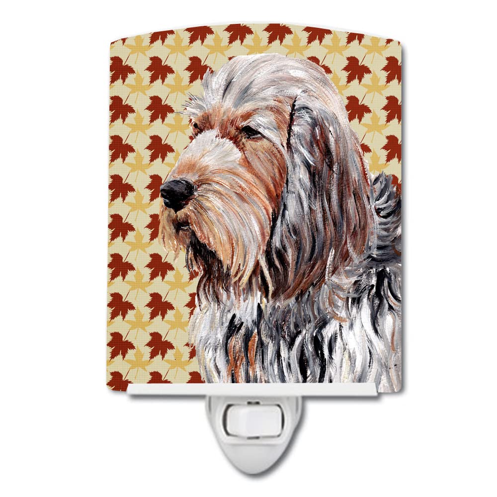 Carolines Treasures Ceramic Night Light, Otterhound Design, UL-Certified, 6x4x3 inches, Multicolor, Model SC9684CNL
