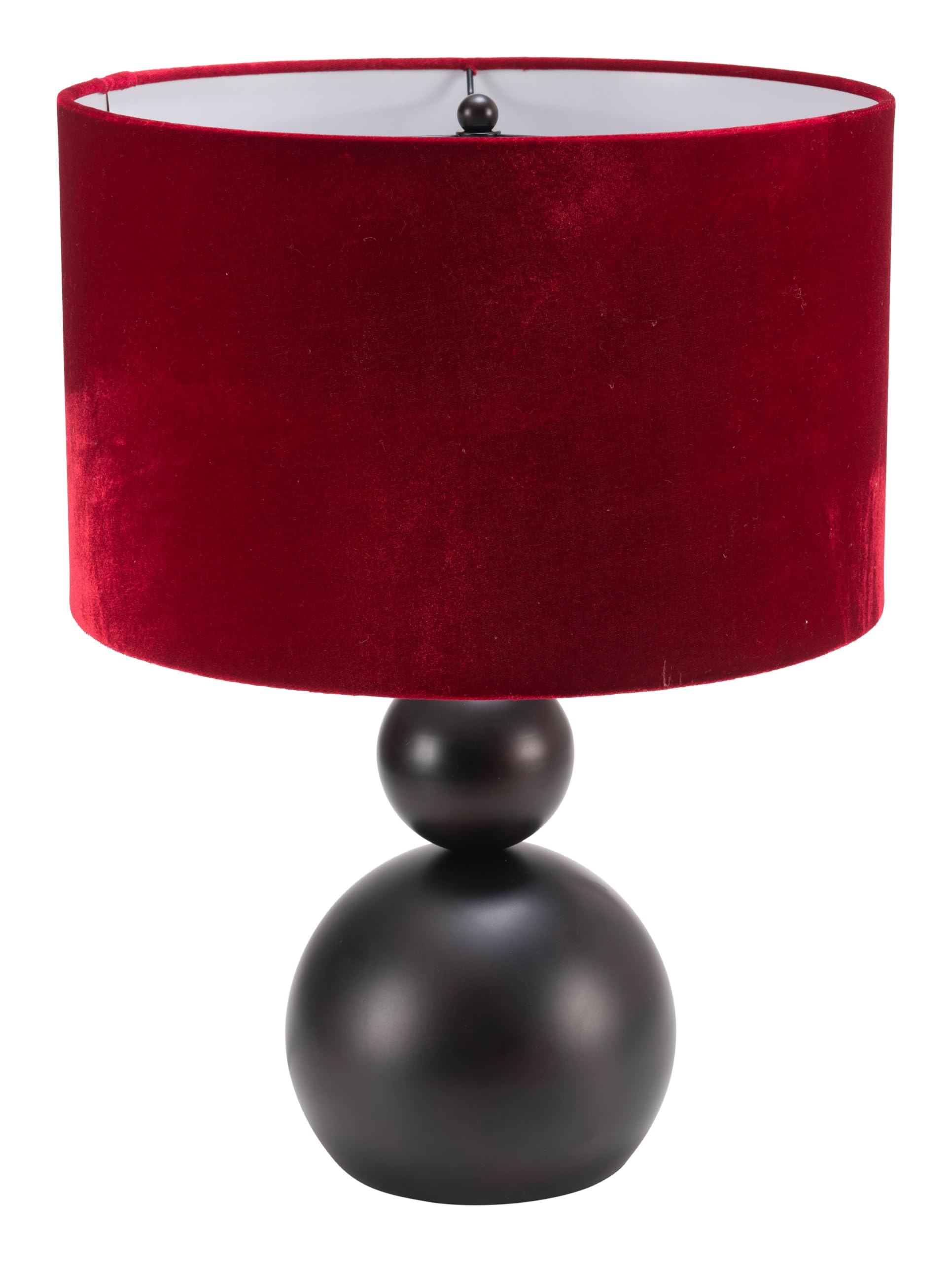 Zuo Shobu Red Metal Table Lamp - Medium Size, Stylish Lighting For Home Decor