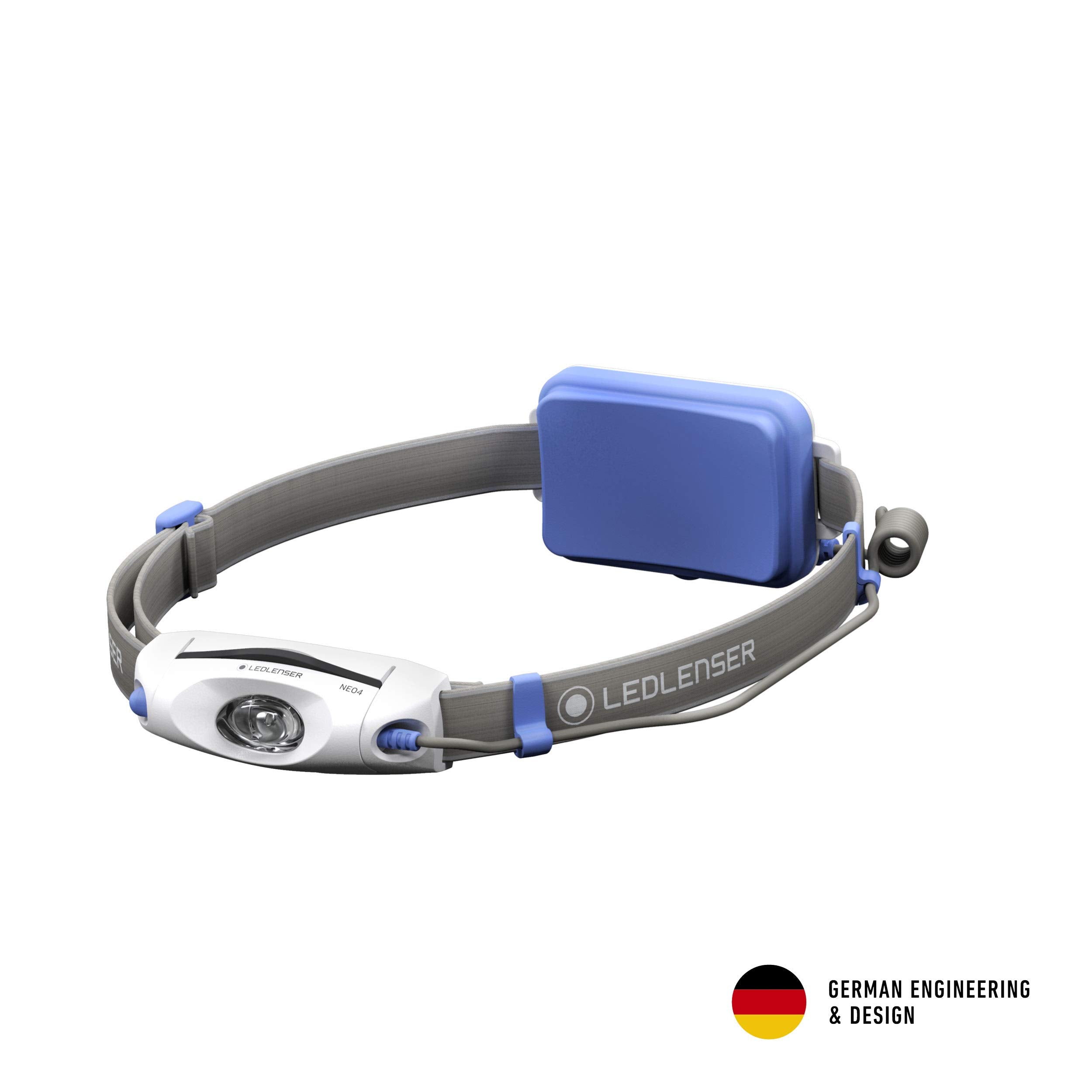 Ledlenser NEO 4 Blue Portable Headlamps | LED Configuration - 1 x Power LED | Luminosity - MAX 240 lm - MIN 20 lm | Lighting Ran
