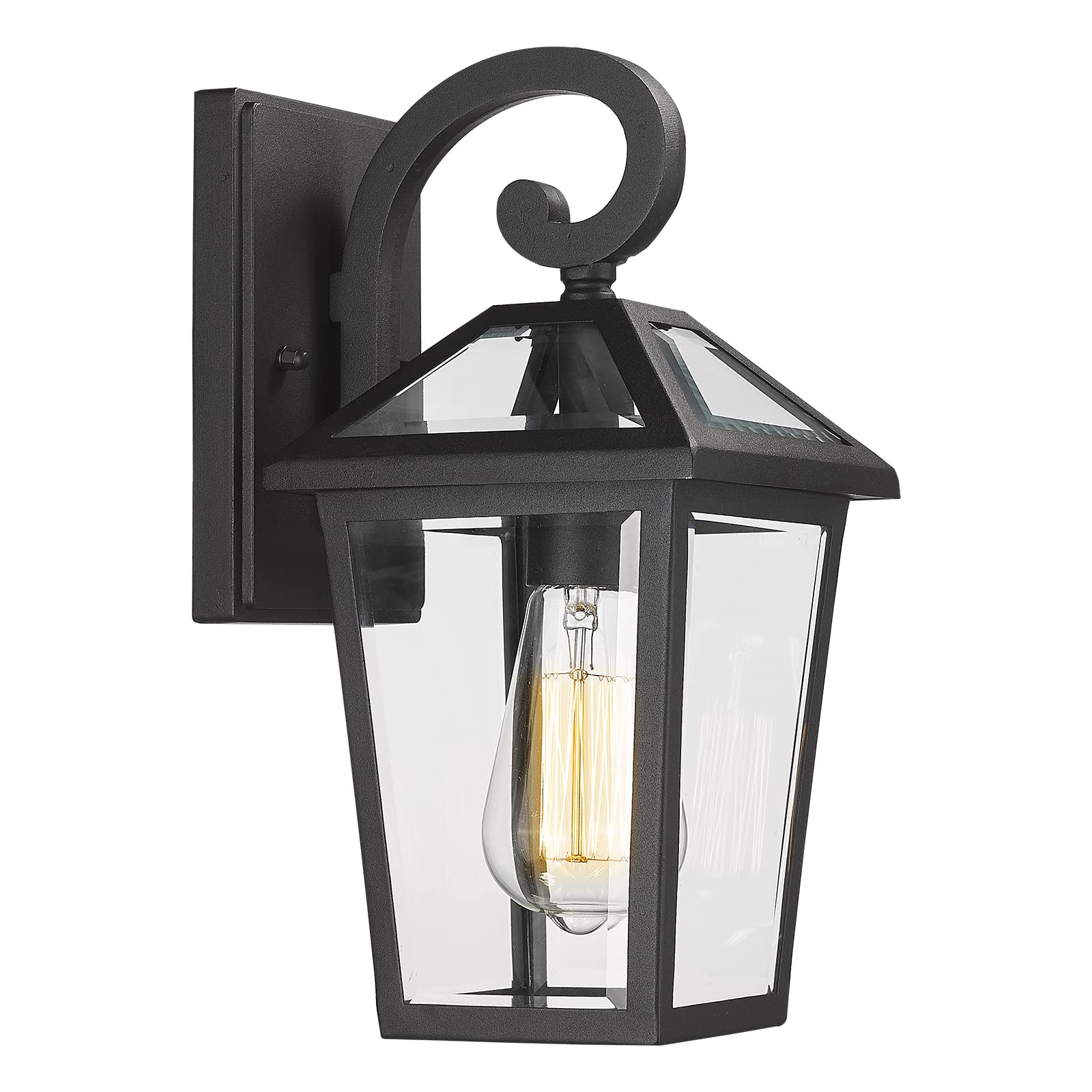 Luminzone Outdoor Light Fixtures Wall Mount, Waterproof Exterior Wall Lanterns with Glass, Outside Wall Sconces, Front Porch Lig