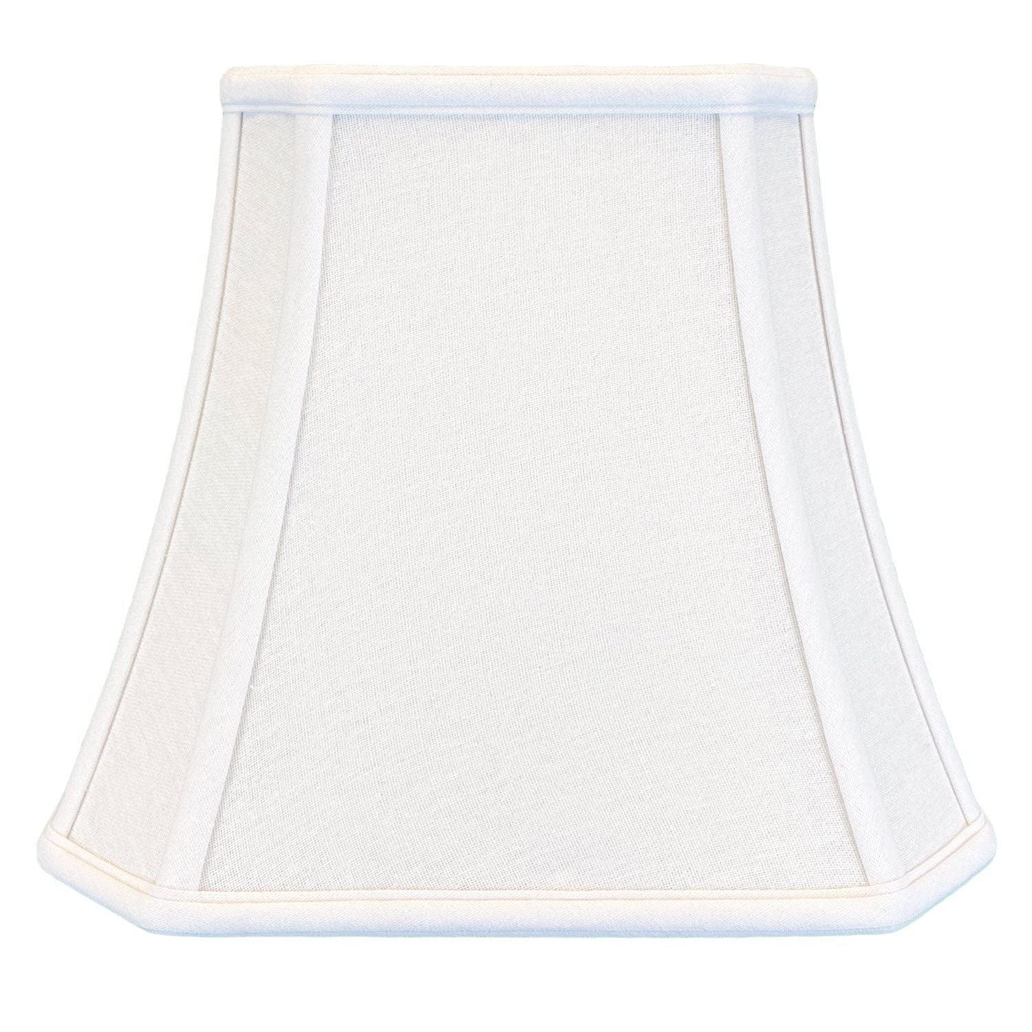 Royal Designs Square Cut Corner Bell Lamp Shade, Beige, 7.5 X 12 X 10.25