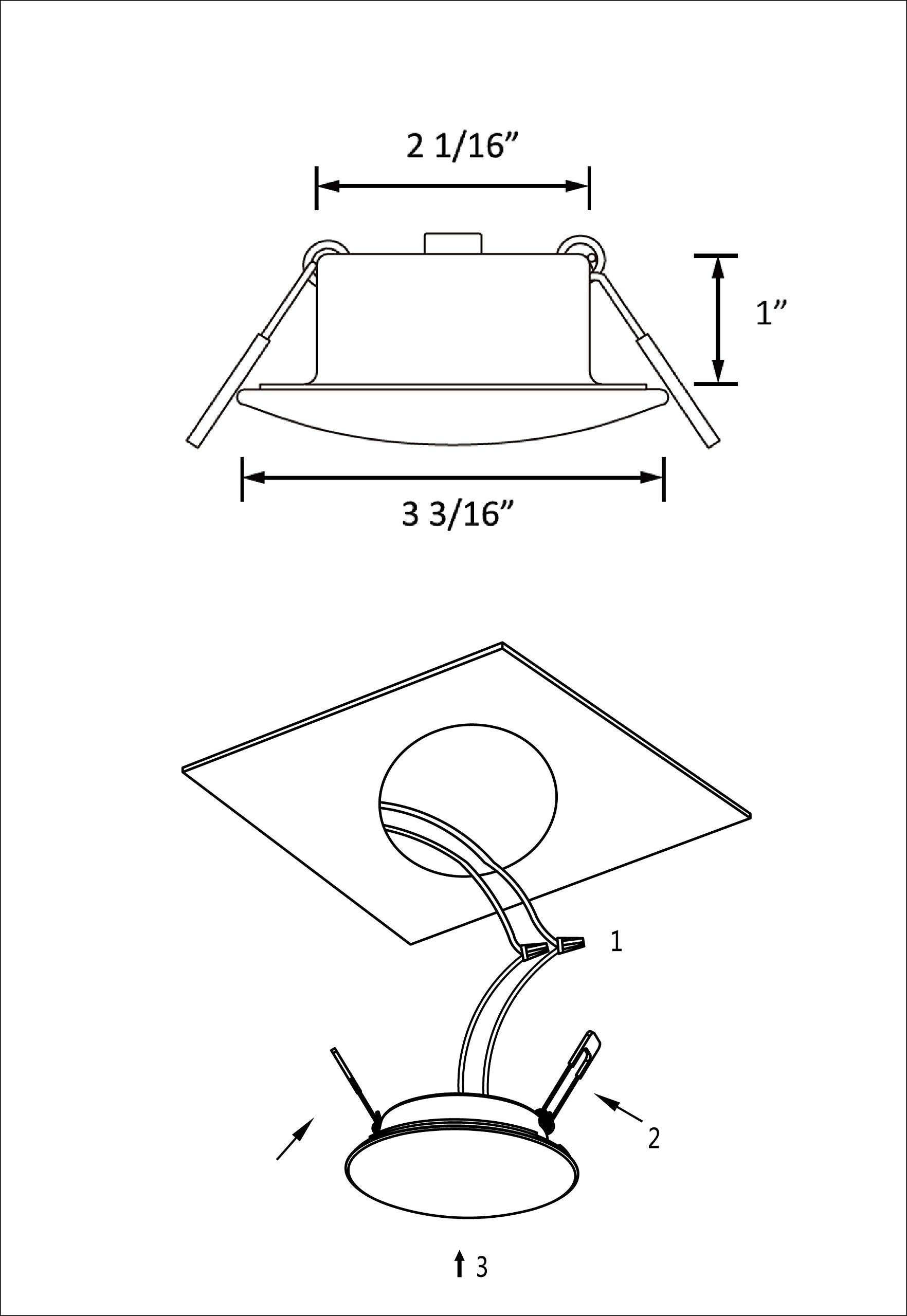 Facon 3 Inch 12V LED RV Puck Light, DLFST3-008/RVR3H-MH34, 3400K Full Aluminum Recessed Mount Down Light, 12Volts Interior Light