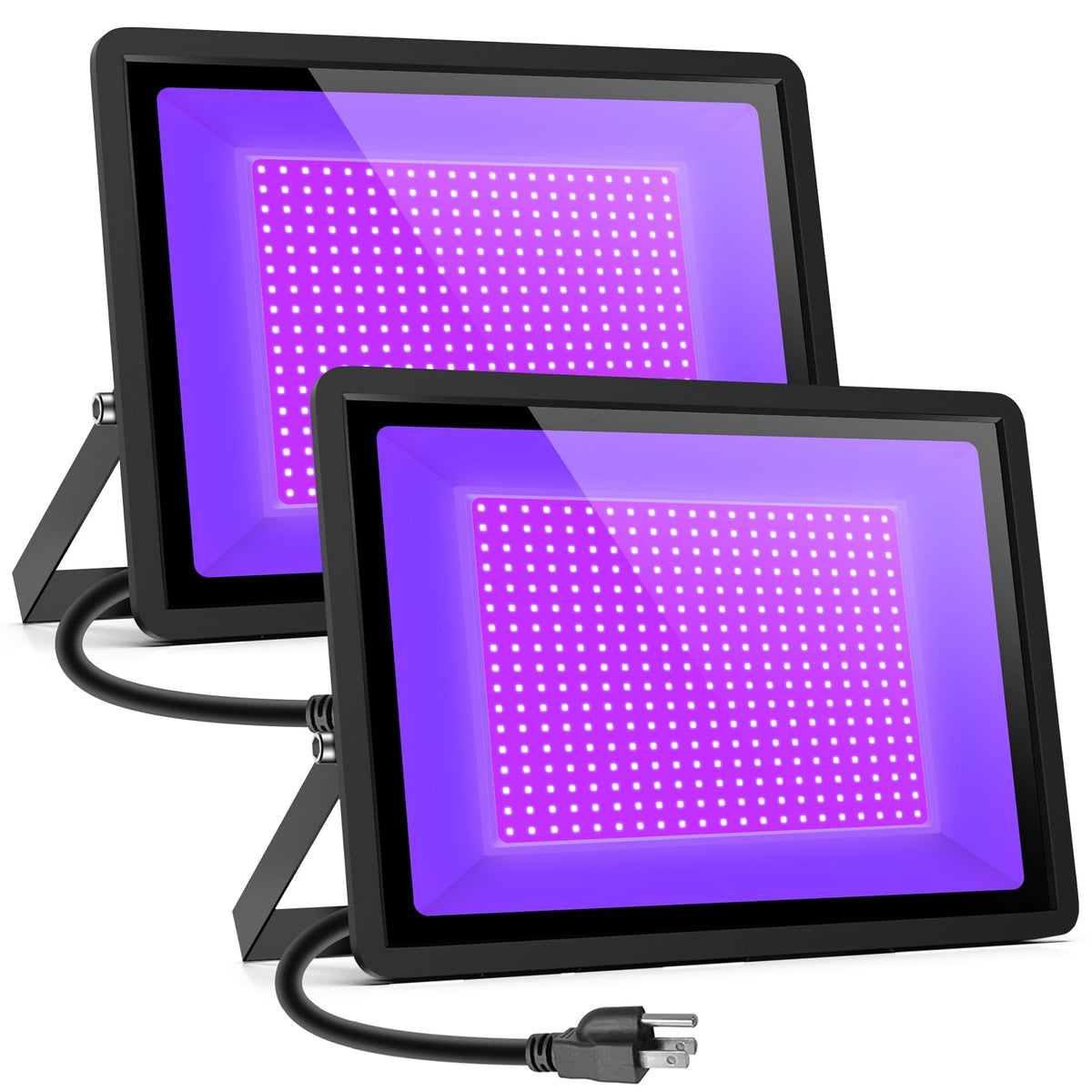 Black Lights Tansir 500W LED Black Lights Flood Light Outdoor with Plug(6ft Cable) for Blacklight Party, Stage Lighting, Aquariu