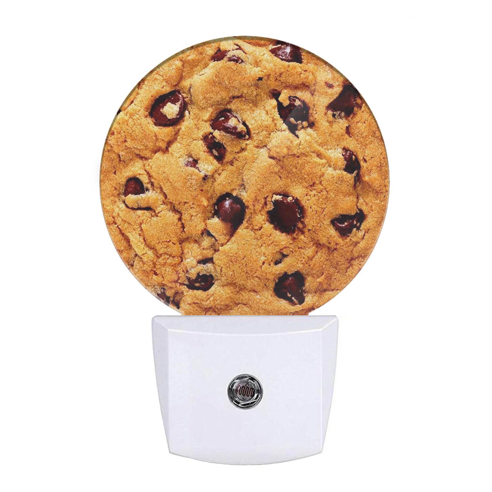 EKOBLA Cookie Plug-in Night Light, Chocolate Chip Cookie LED Nightlight for Kids, 0.5W Sleep Friendly for Stairway & Bedroom