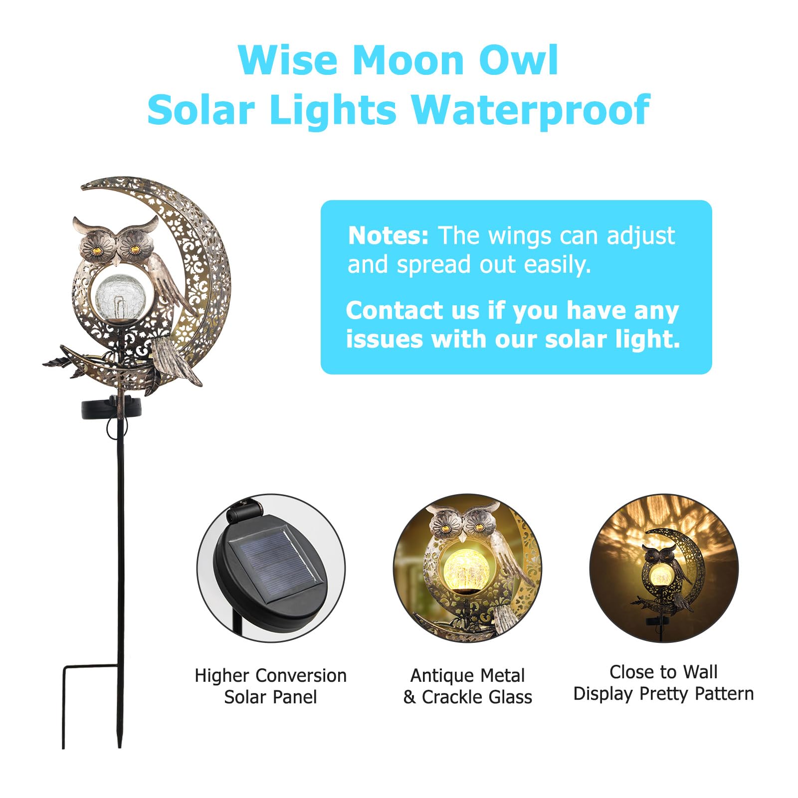 Balgeli Outdoor Solar Watering Can Light, Waterproof Watering Can Landscape Retro Metal Hanging Lights, Porch Walkway Lantern Fo