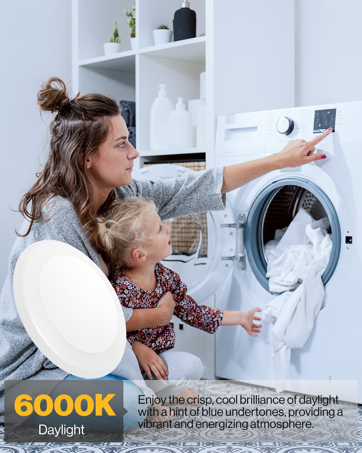 Sunco 24 Pack 5/6 Inch Led Disk Lights, Flush Mount Disc Recessed Ceiling Can Lighting, 850 Lm, 6000K Daylight Deluxe, Dimmable,