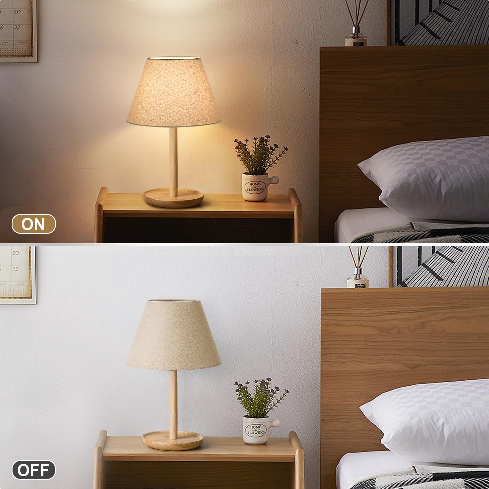 Seaside Village Small Lamp Shades Set of 2, Brown Burlap, 5.5in Top x 10in Bottom x 6.6in High, Fabric, PVC, Metal