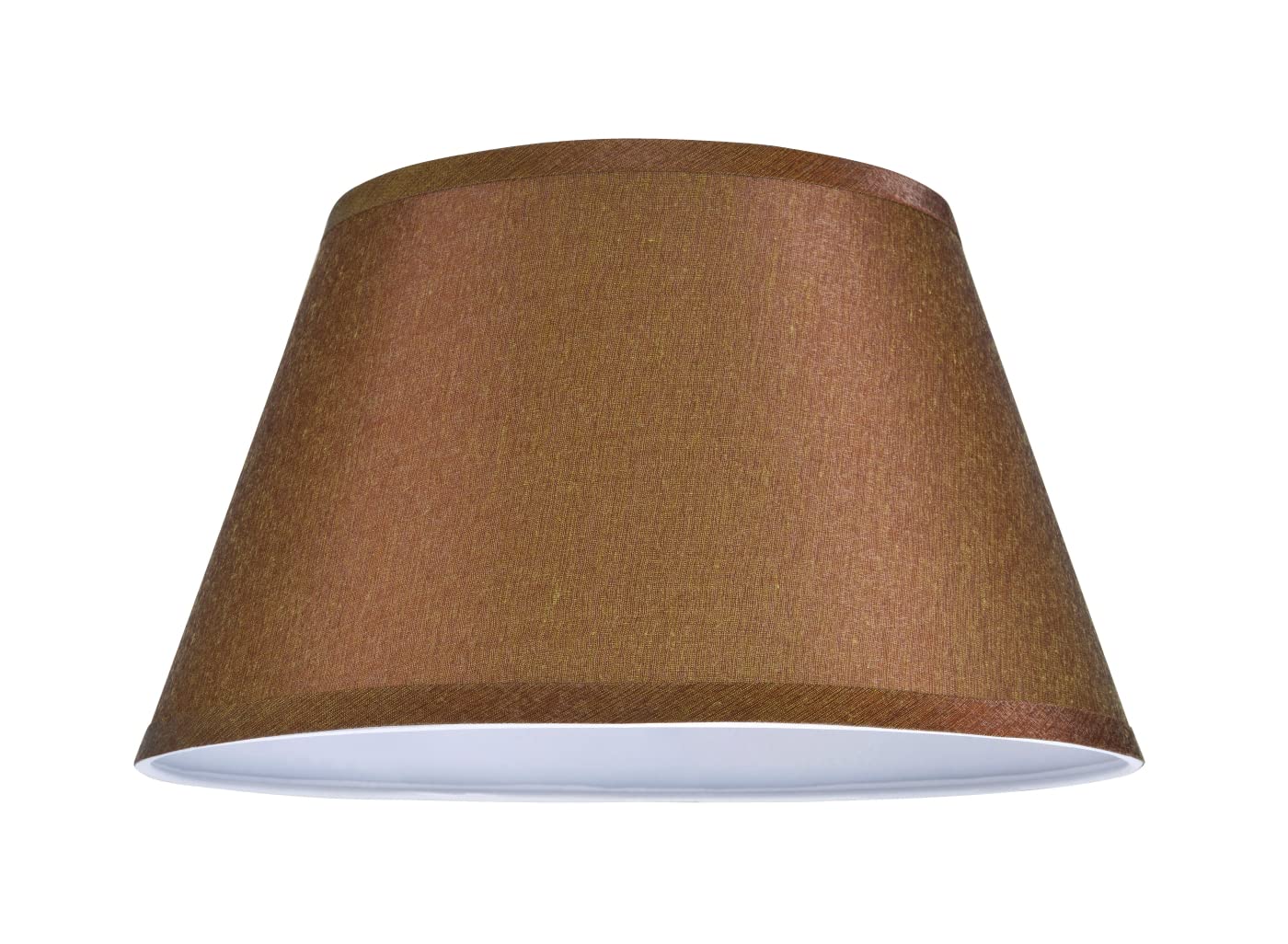 Aspen Creative 32211A Transitional Hardback Empire Shape Spider Construction Lamp Shade In Brown, 12 1/2&quot; Wide (8&quot; X 12 1/2&quot; X 7 1/2&quot;)