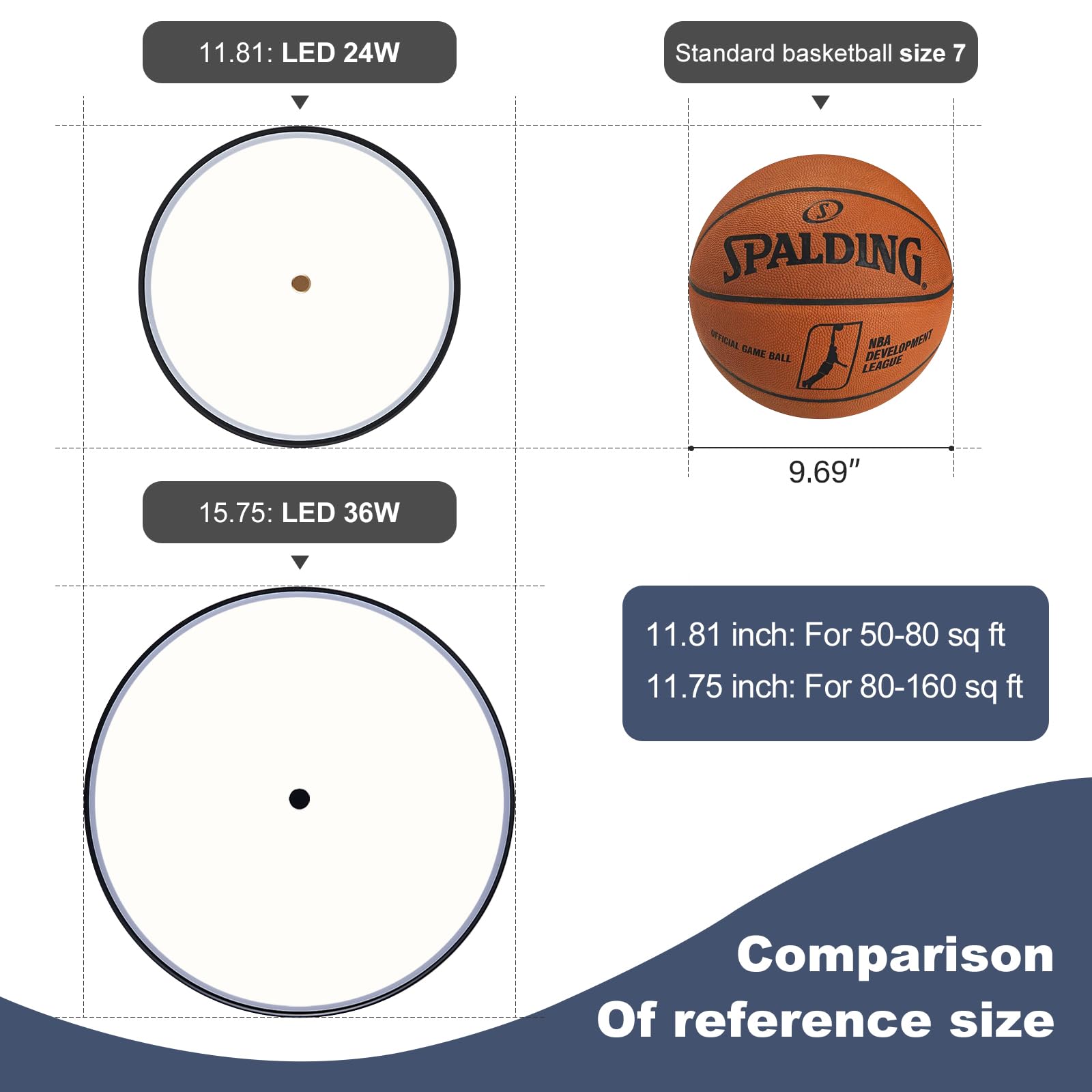 Dimmable Modern Led Ceiling Light,Mid-Century Black And Gold Semi Flush Mount Ceiling Light , With Acrylic Shade, 5Cct 2700K-600