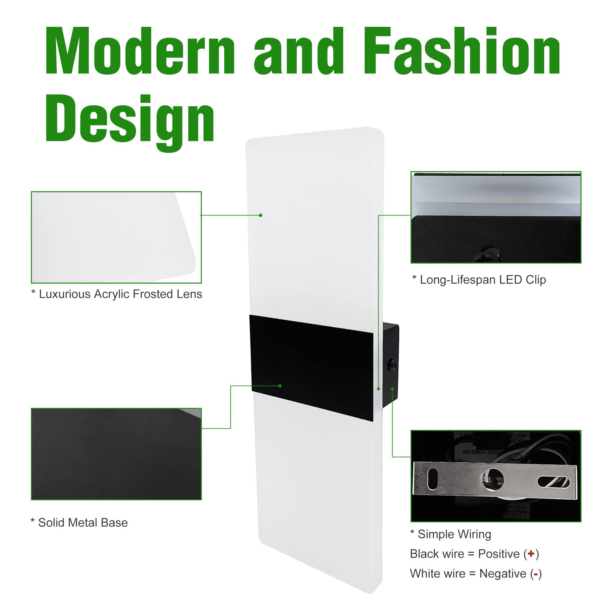 Homdec Led 12V Rv Modern Acrylic Wall Sconce Lighting With On&Off Switch  12Volts Rv Interior Decorative Wall Mounted Lamp Fixture  Warm White 3400K Bedside Lamp For Rv Motorhome Camper Trailer